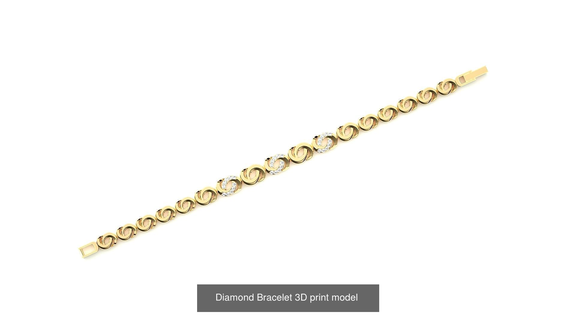 259 Chain Type Bracelets Mega Pack 3dm stl renders gemmap  3D Model Collection_188