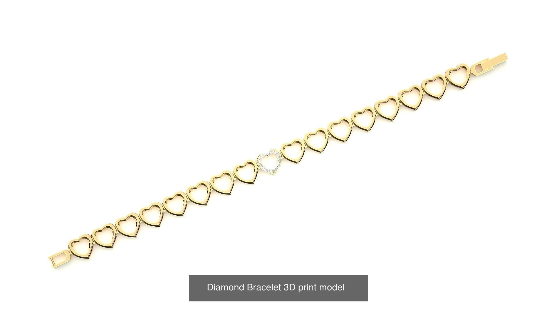 259 Chain Type Bracelets Mega Pack 3dm stl renders gemmap  3D Model Collection_49