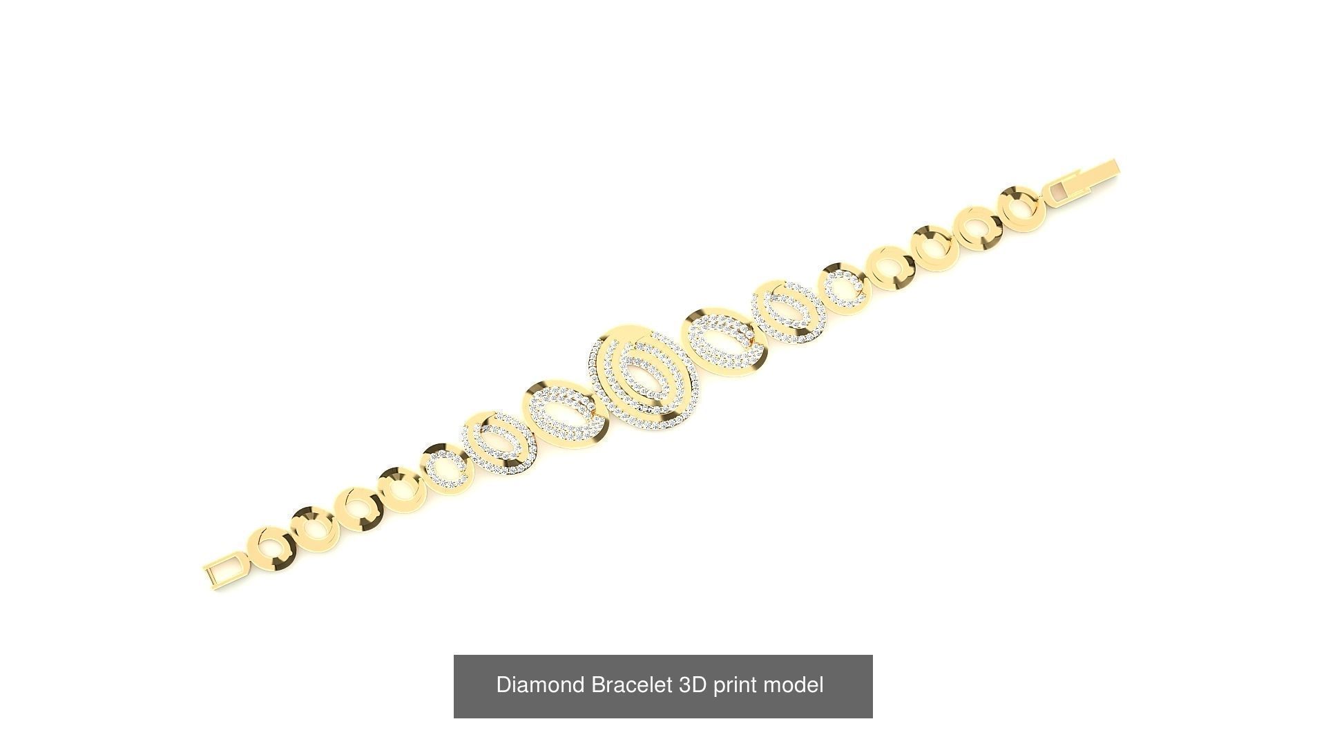 259 Chain Type Bracelets Mega Pack 3dm stl renders gemmap  3D Model Collection_187