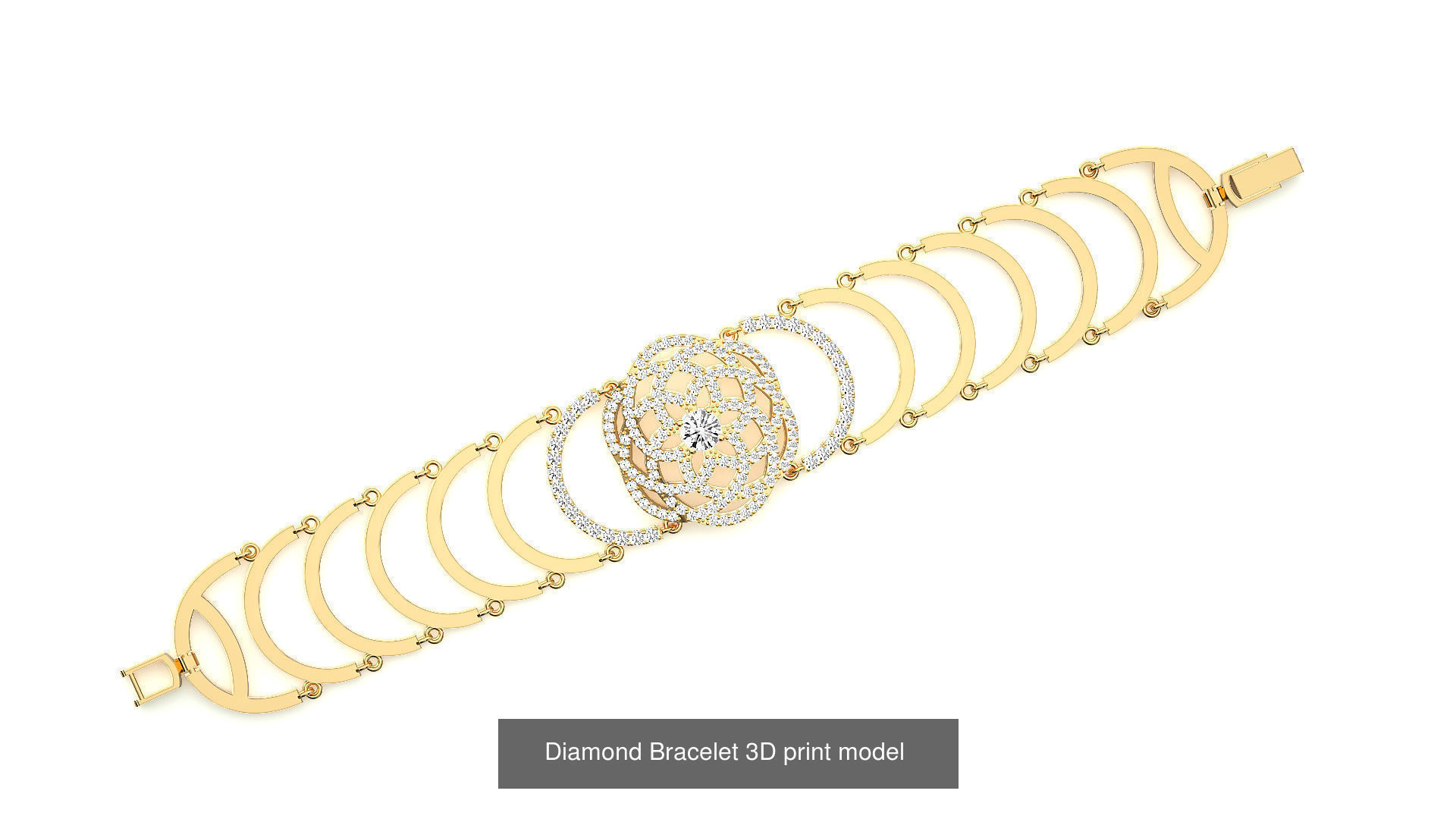 259 Chain Type Bracelets Mega Pack 3dm stl renders gemmap  3D Model Collection_161