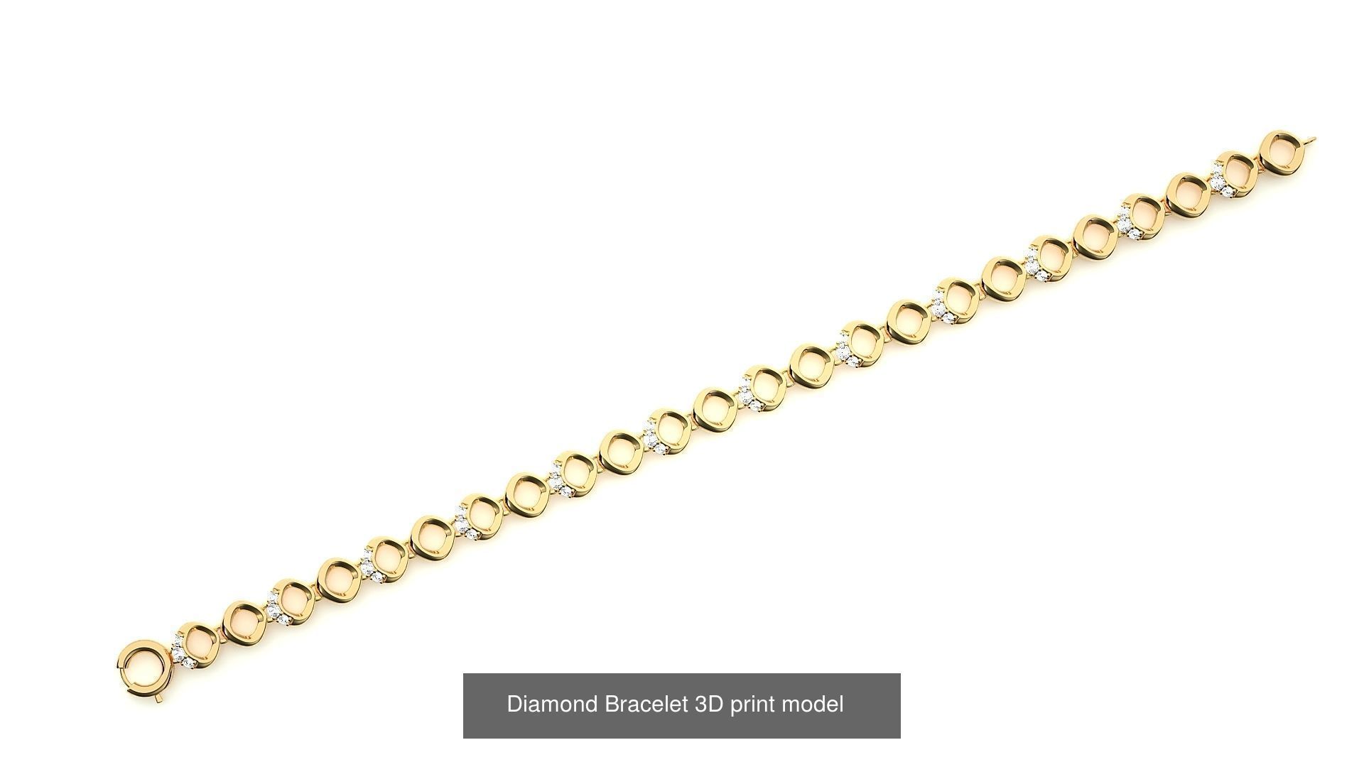 259 Chain Type Bracelets Mega Pack 3dm stl renders gemmap  3D Model Collection_65