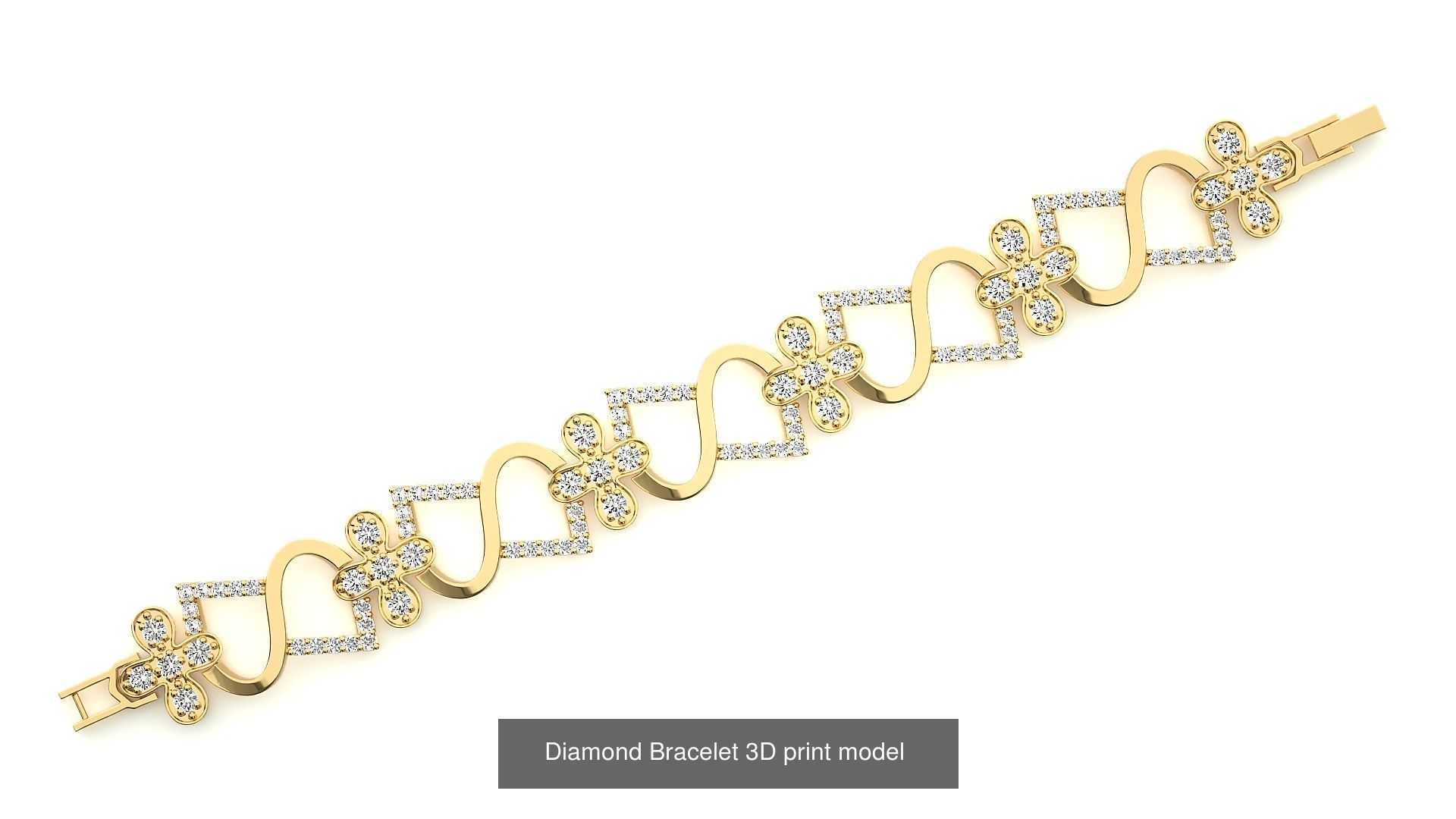 259 Chain Type Bracelets Mega Pack 3dm stl renders gemmap  3D Model Collection_89