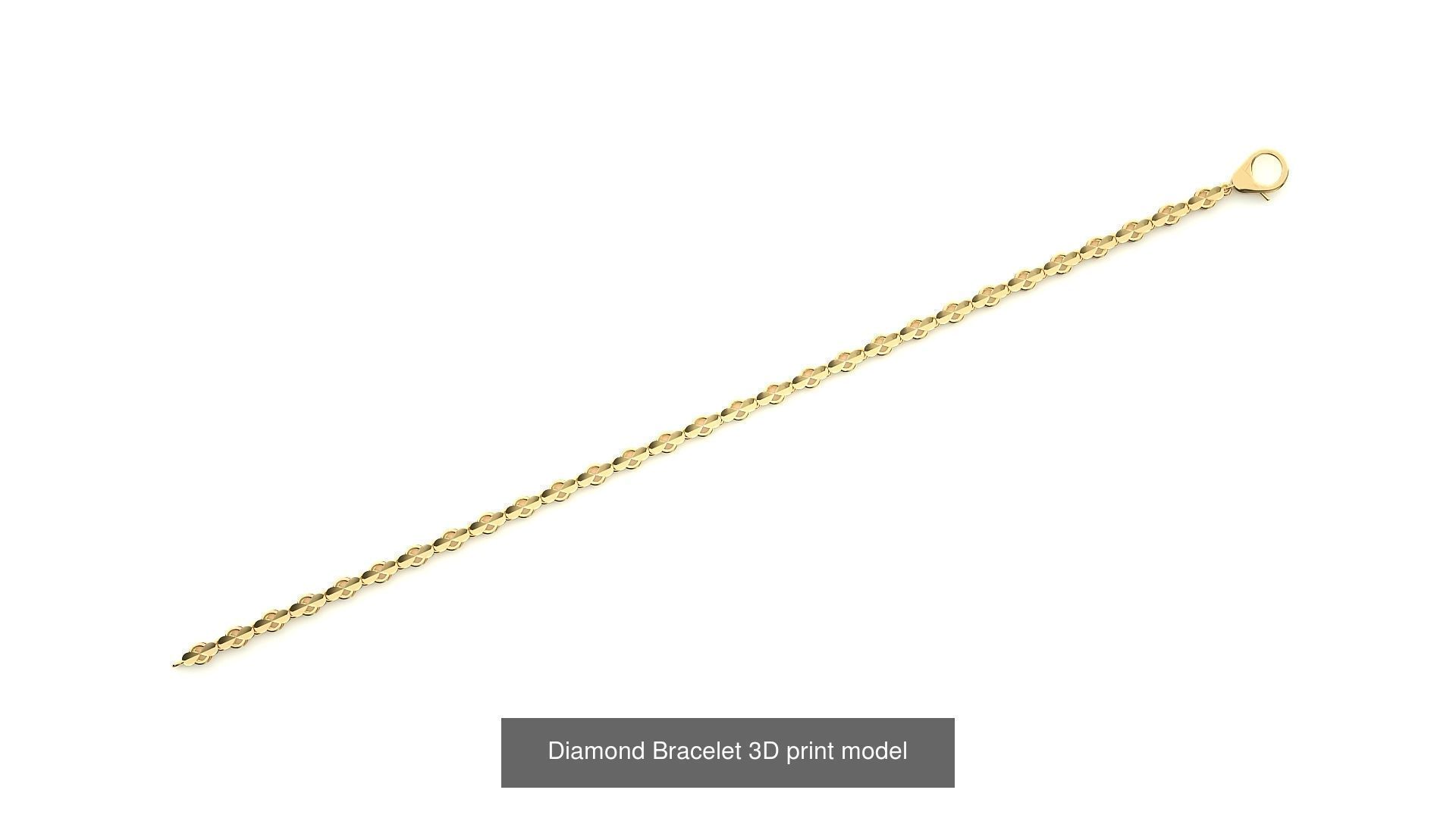 259 Chain Type Bracelets Mega Pack 3dm stl renders gemmap  3D Model Collection_74