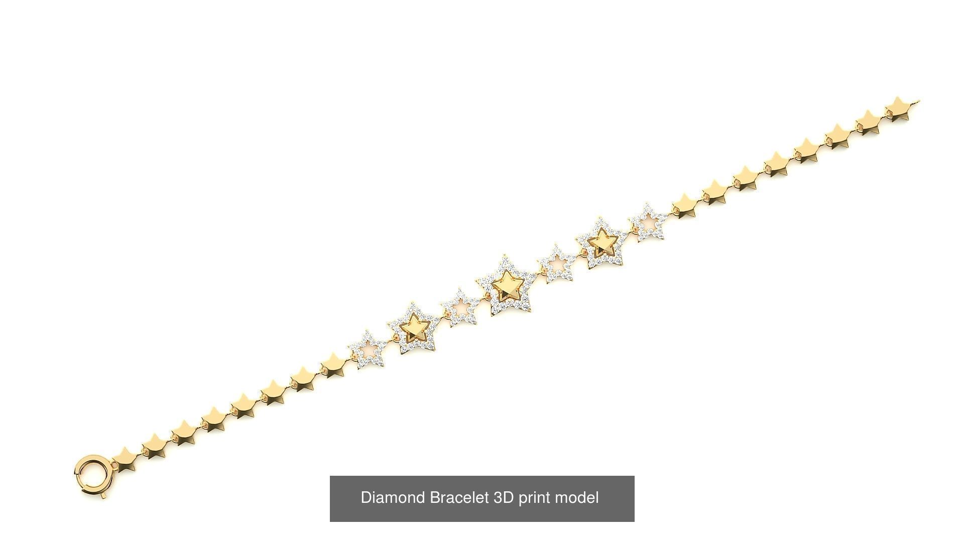 259 Chain Type Bracelets Mega Pack 3dm stl renders gemmap  3D Model Collection_175