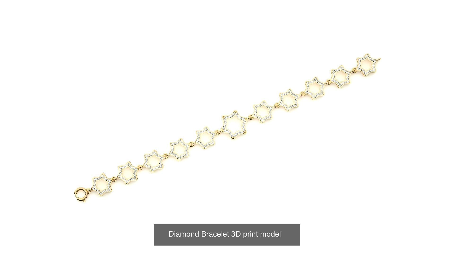 259 Chain Type Bracelets Mega Pack 3dm stl renders gemmap  3D Model Collection_148