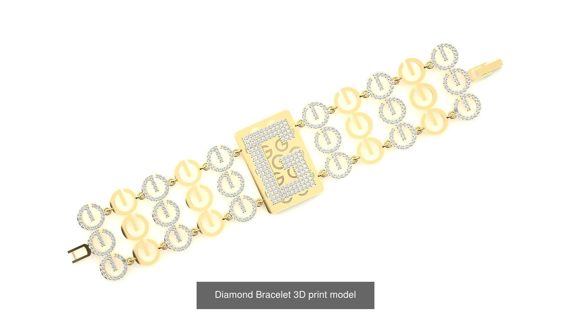 259 Chain Type Bracelets Mega Pack 3dm stl renders gemmap  3D Model Collection_71