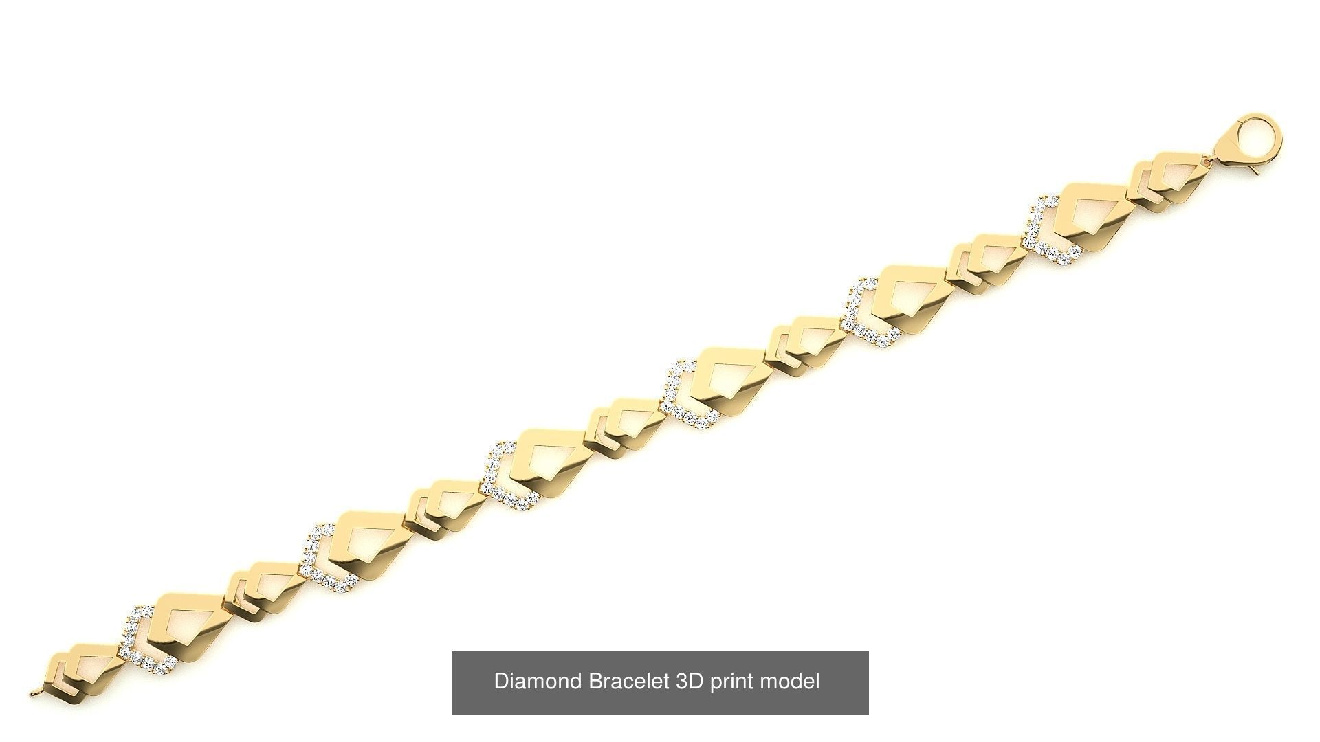 259 Chain Type Bracelets Mega Pack 3dm stl renders gemmap  3D Model Collection_183