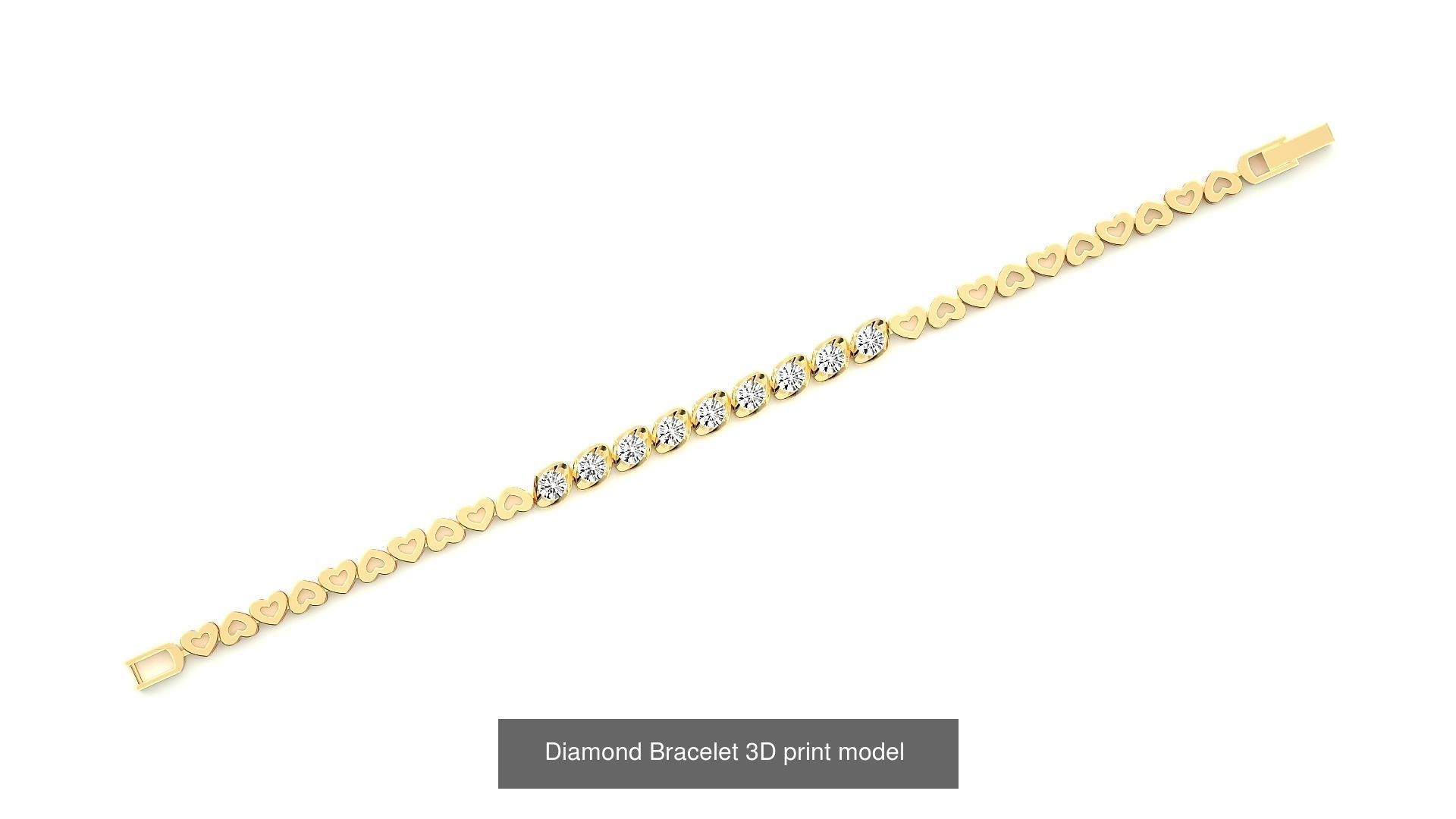 259 Chain Type Bracelets Mega Pack 3dm stl renders gemmap  3D Model Collection_59