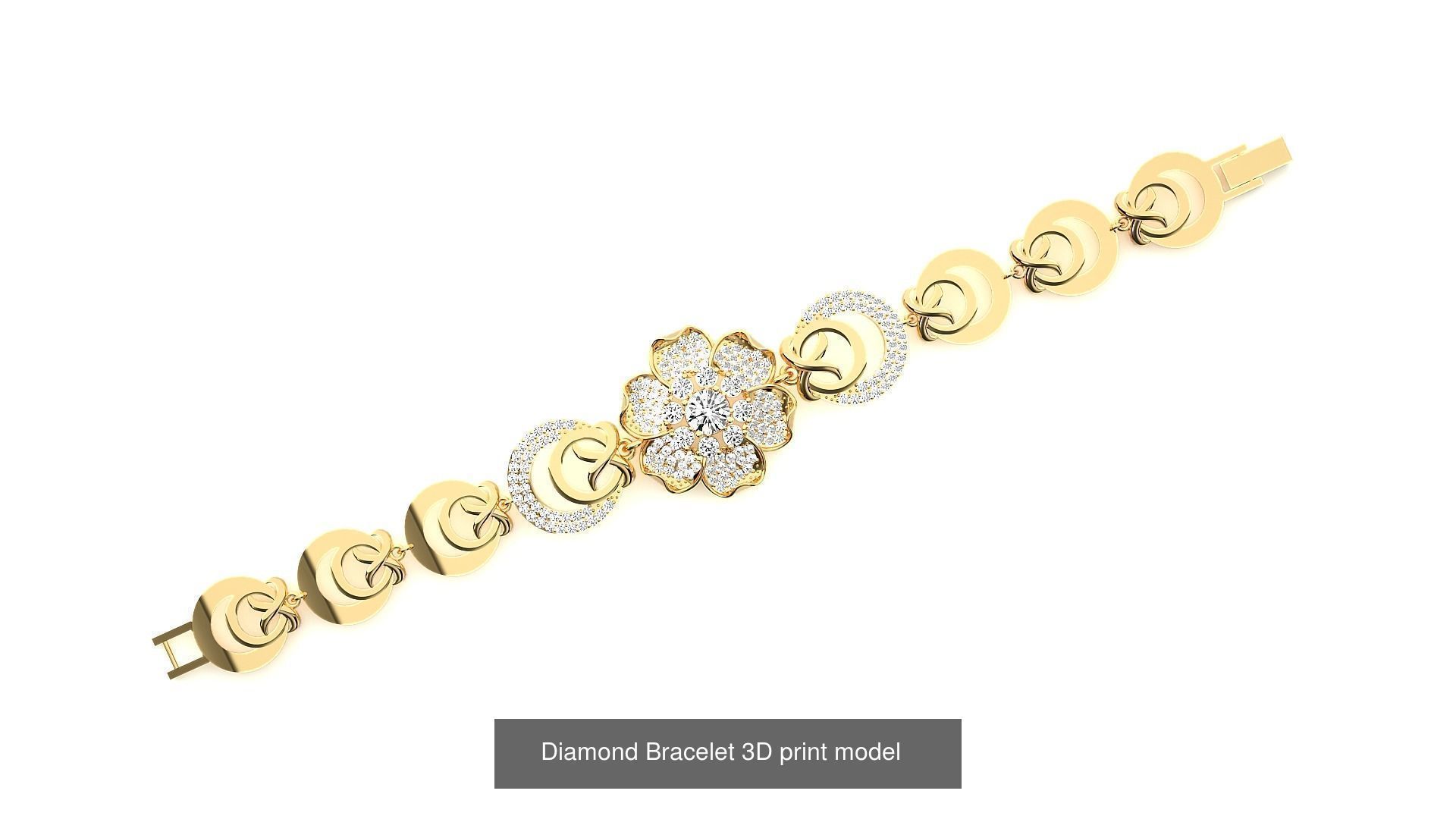 259 Chain Type Bracelets Mega Pack 3dm stl renders gemmap  3D Model Collection_164