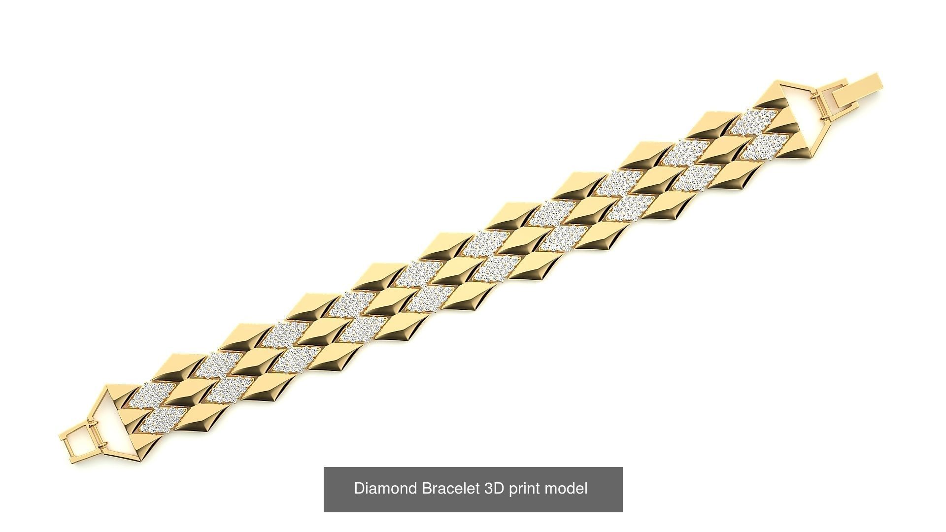 259 Chain Type Bracelets Mega Pack 3dm stl renders gemmap  3D Model Collection_35