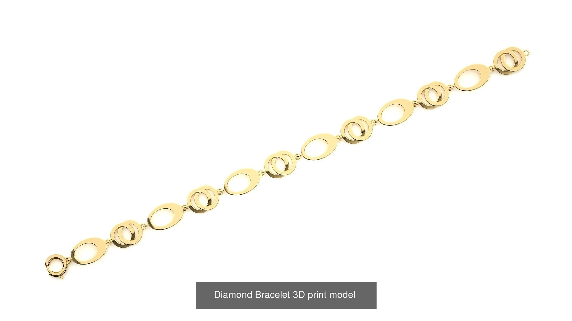 259 Chain Type Bracelets Mega Pack 3dm stl renders gemmap  3D Model Collection_124