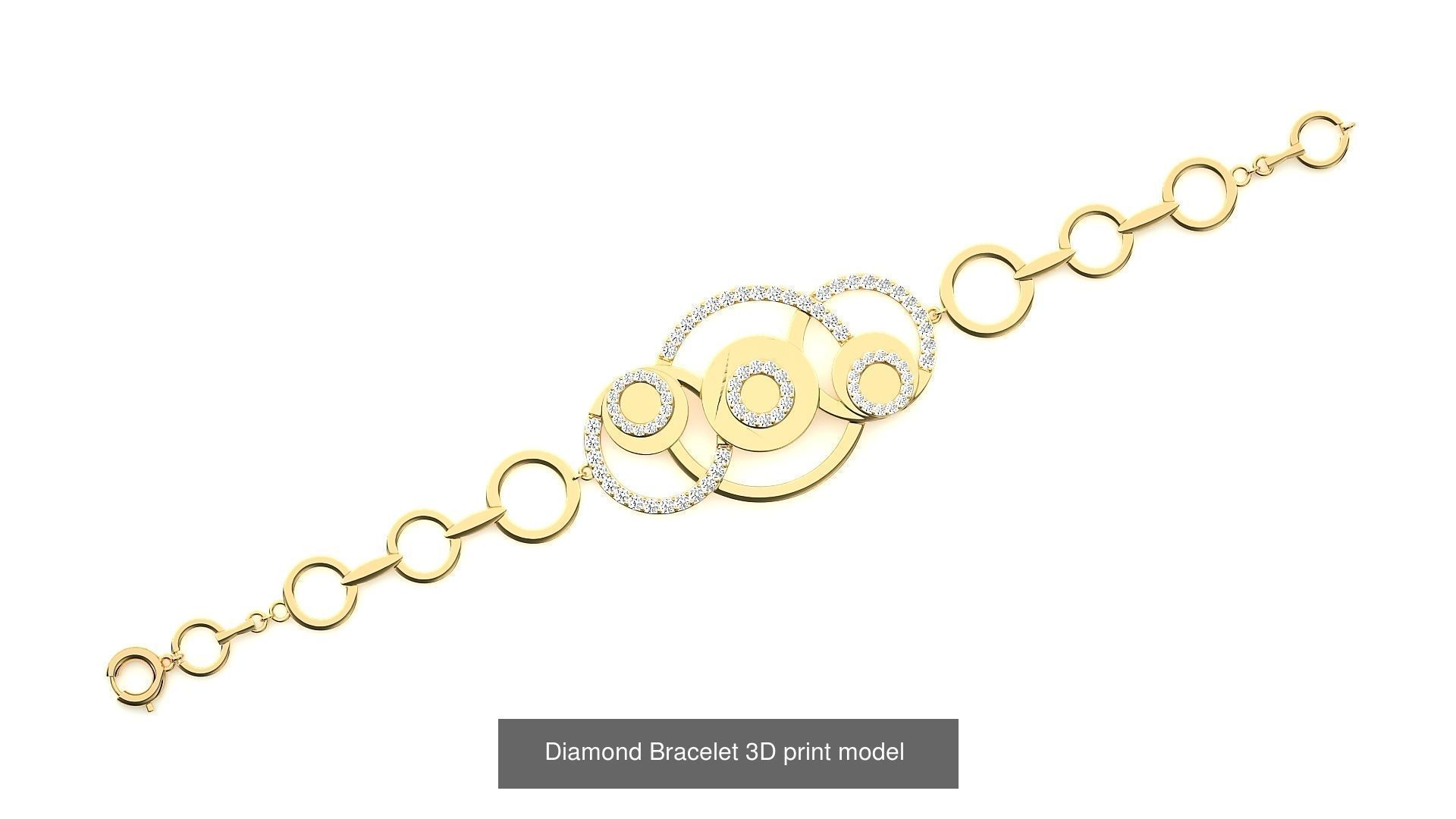 259 Chain Type Bracelets Mega Pack 3dm stl renders gemmap  3D Model Collection_180