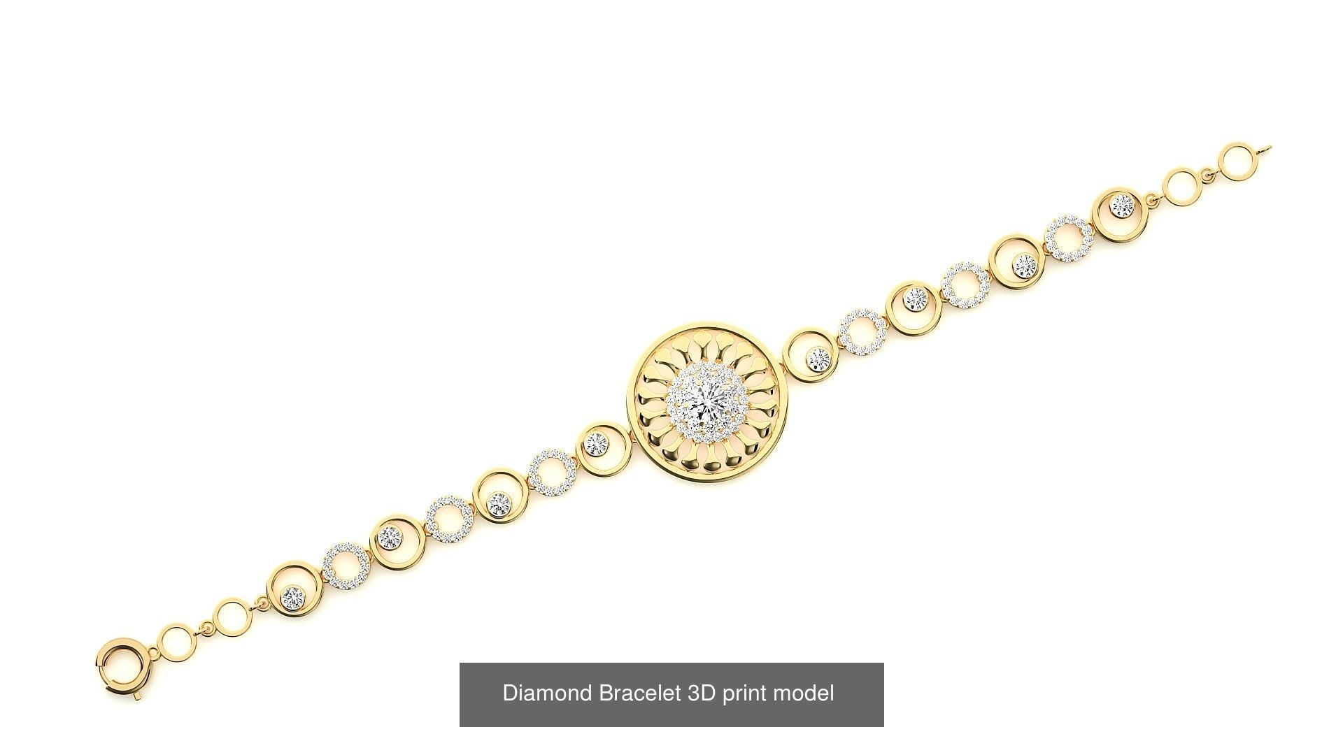 259 Chain Type Bracelets Mega Pack 3dm stl renders gemmap  3D Model Collection_178