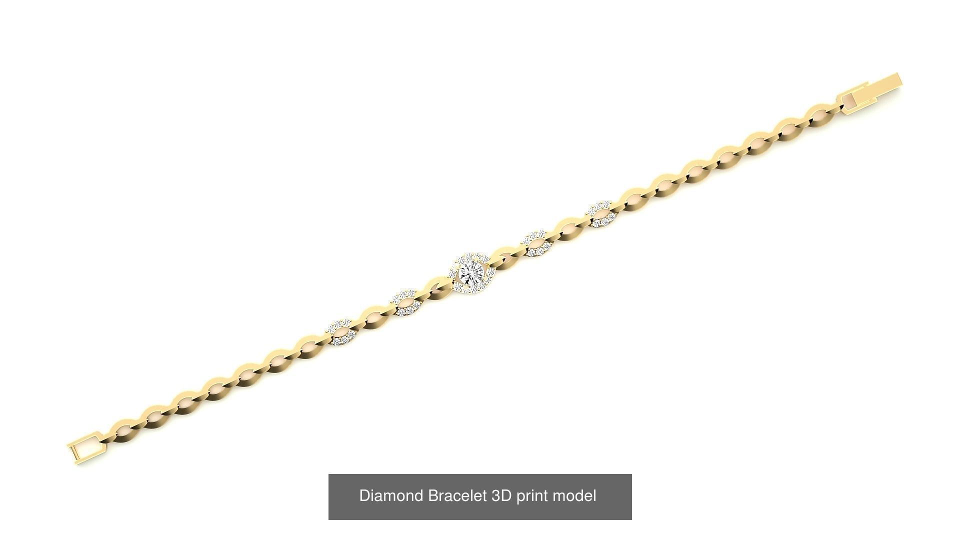 259 Chain Type Bracelets Mega Pack 3dm stl renders gemmap  3D Model Collection_83