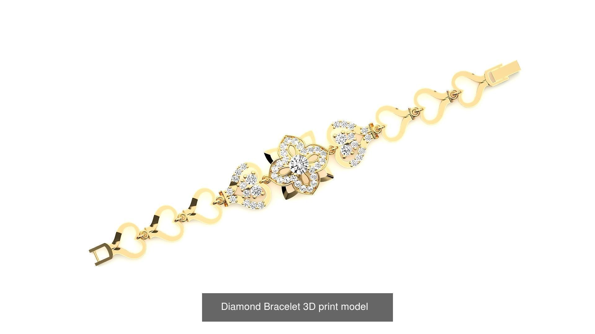 259 Chain Type Bracelets Mega Pack 3dm stl renders gemmap  3D Model Collection_165