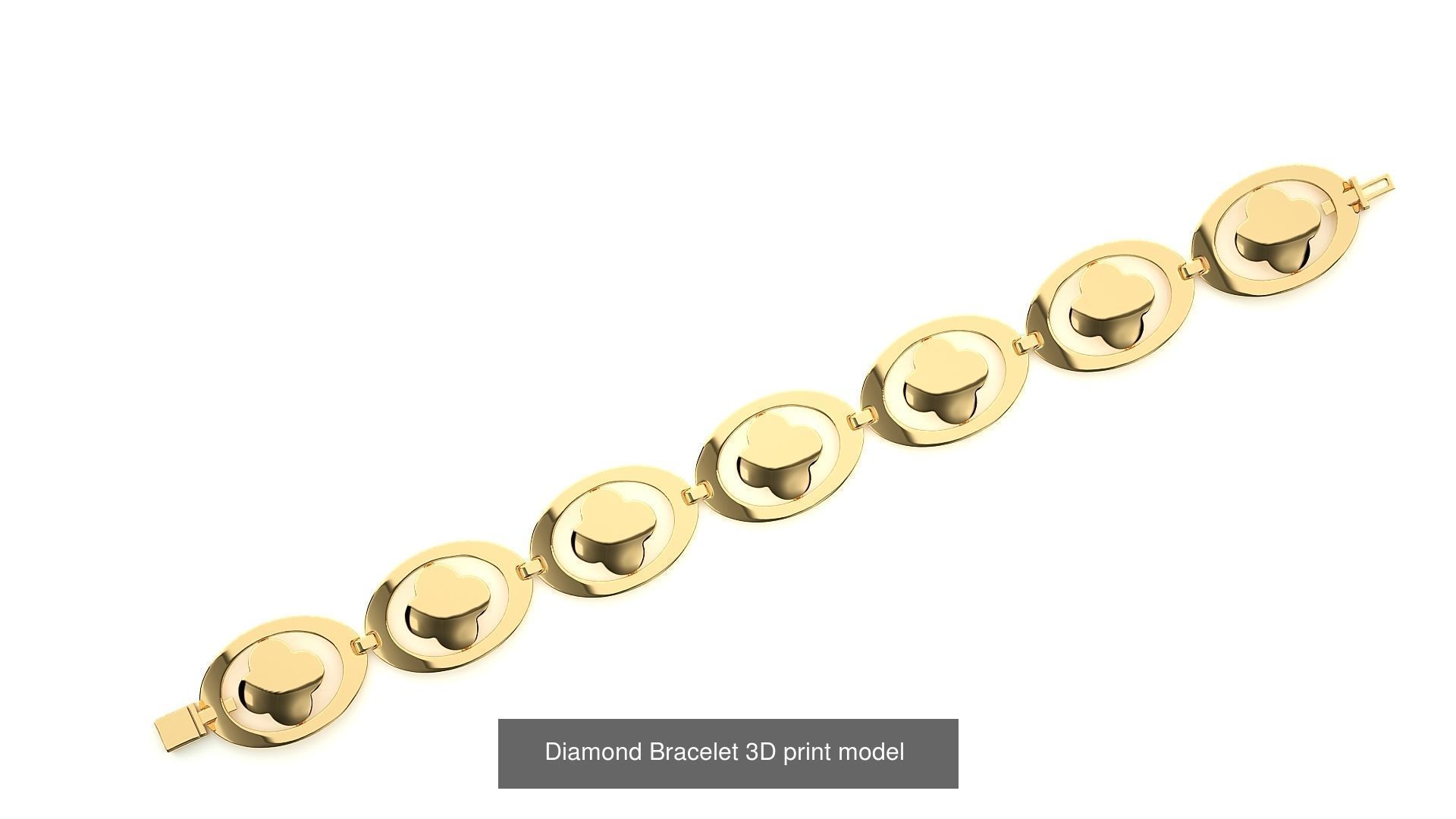 259 Chain Type Bracelets Mega Pack 3dm stl renders gemmap  3D Model Collection_53