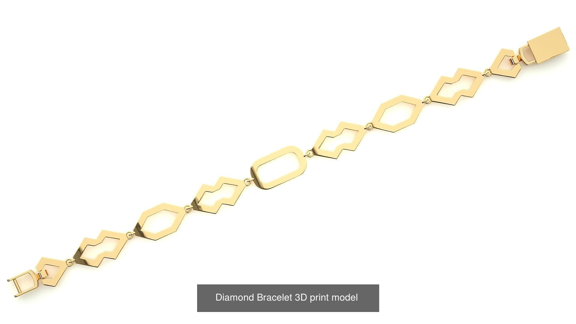 259 Chain Type Bracelets Mega Pack 3dm stl renders gemmap  3D Model Collection_120