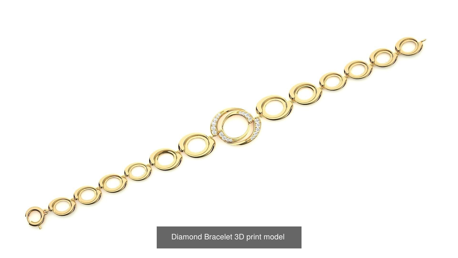 259 Chain Type Bracelets Mega Pack 3dm stl renders gemmap  3D Model Collection_177