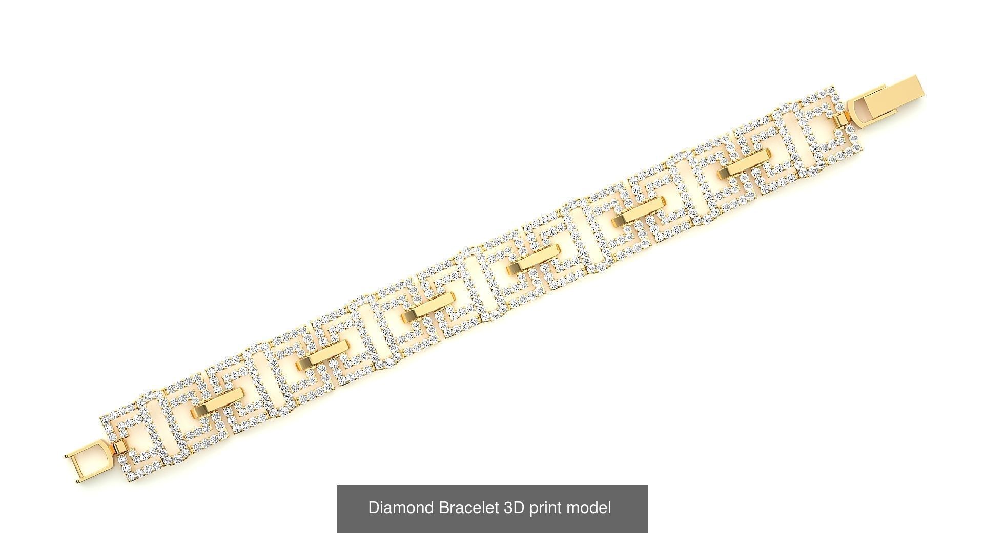 259 Chain Type Bracelets Mega Pack 3dm stl renders gemmap  3D Model Collection_129