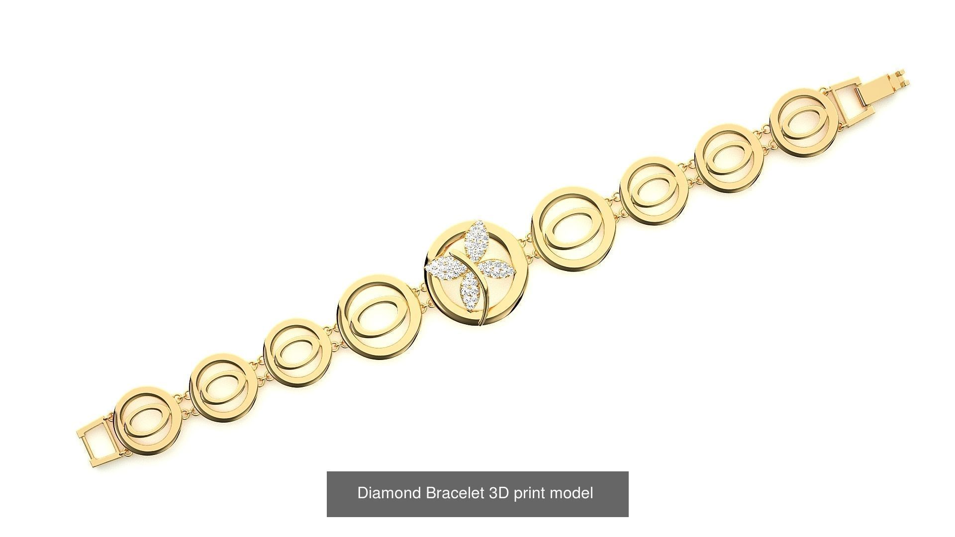 259 Chain Type Bracelets Mega Pack 3dm stl renders gemmap  3D Model Collection_51