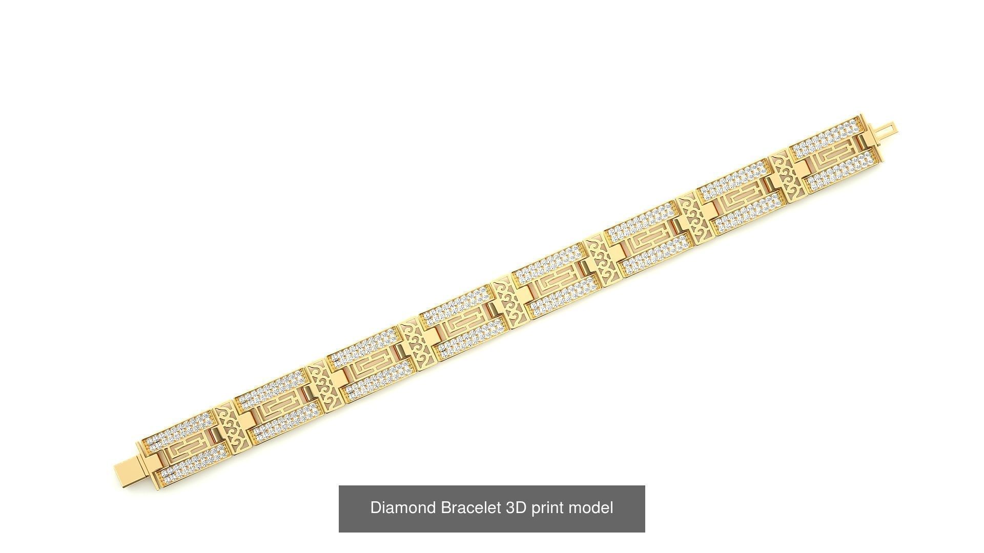 259 Chain Type Bracelets Mega Pack 3dm stl renders gemmap  3D Model Collection_26