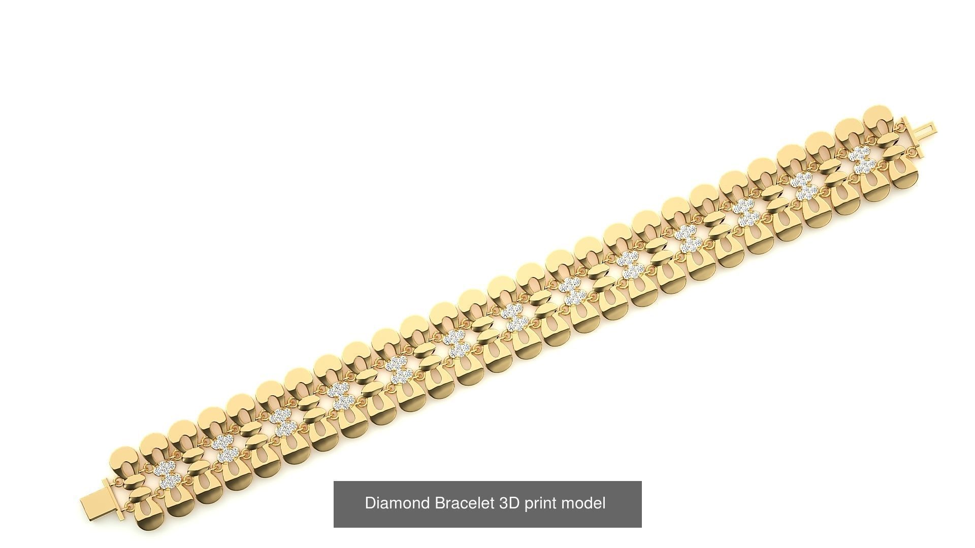 259 Chain Type Bracelets Mega Pack 3dm stl renders gemmap  3D Model Collection_143