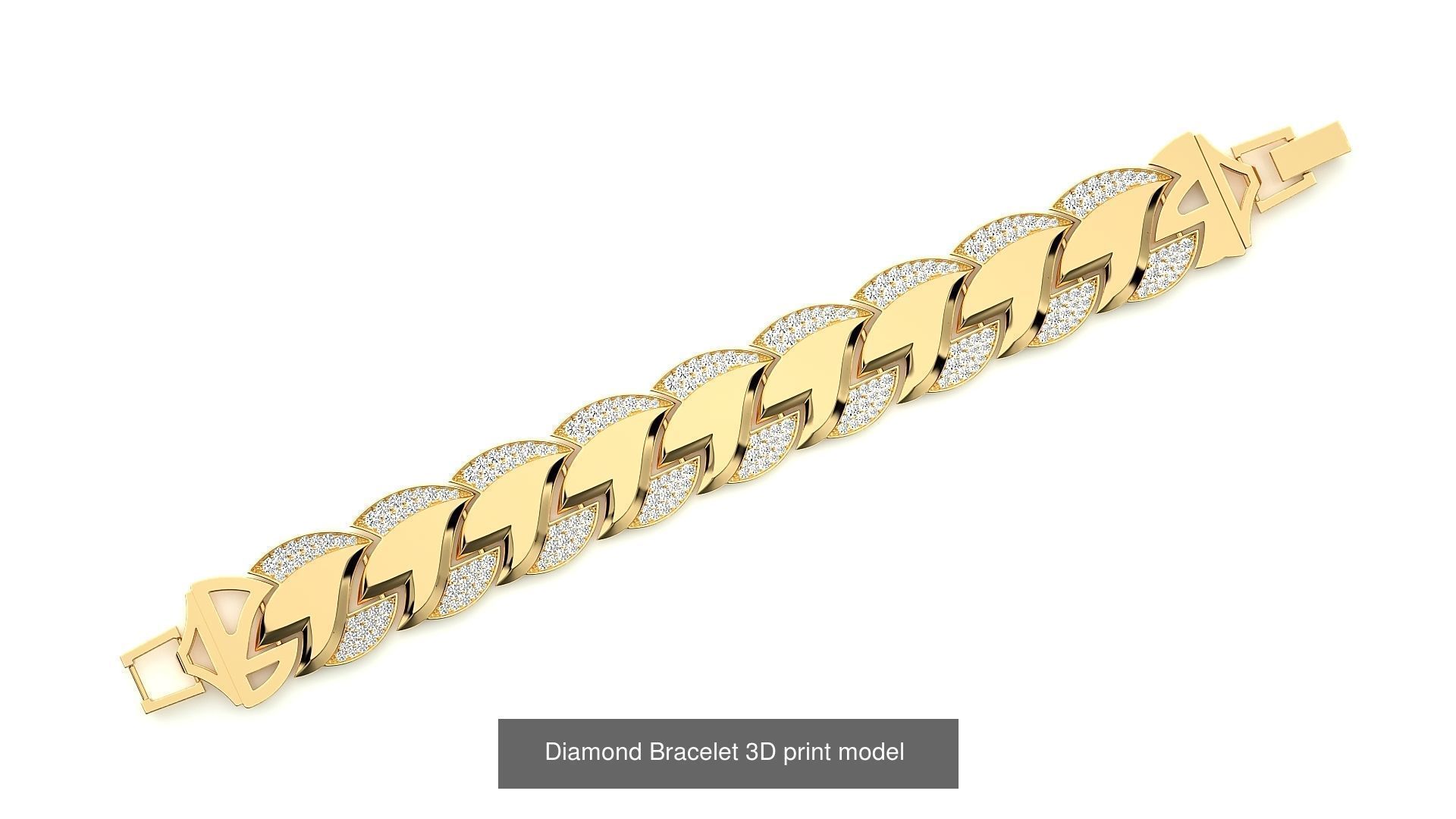 259 Chain Type Bracelets Mega Pack 3dm stl renders gemmap  3D Model Collection_144