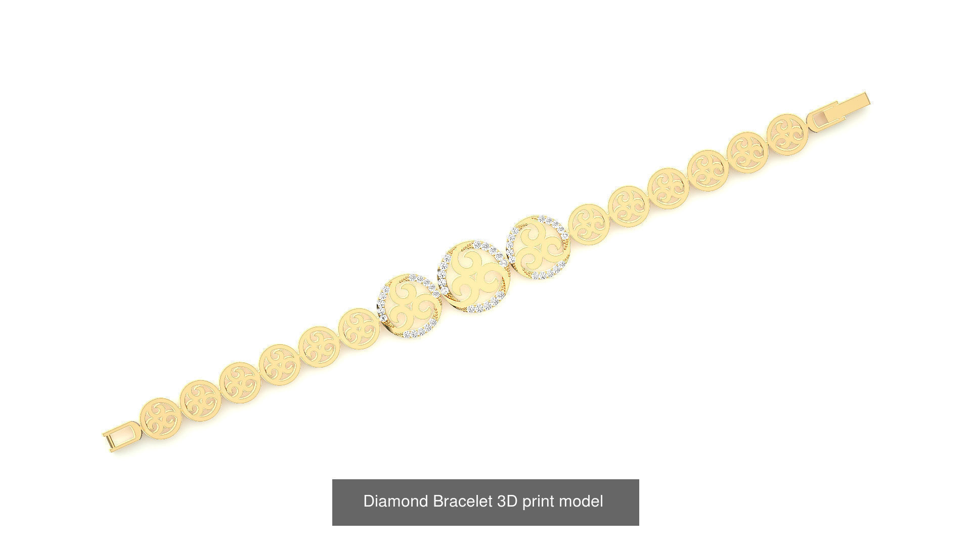 259 Chain Type Bracelets Mega Pack 3dm stl renders gemmap  3D Model Collection_33