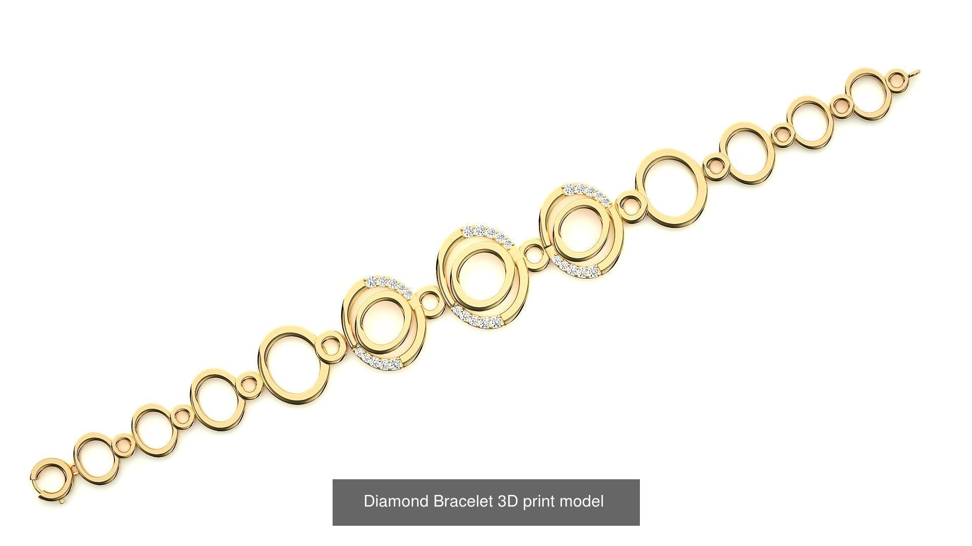 259 Chain Type Bracelets Mega Pack 3dm stl renders gemmap  3D Model Collection_189