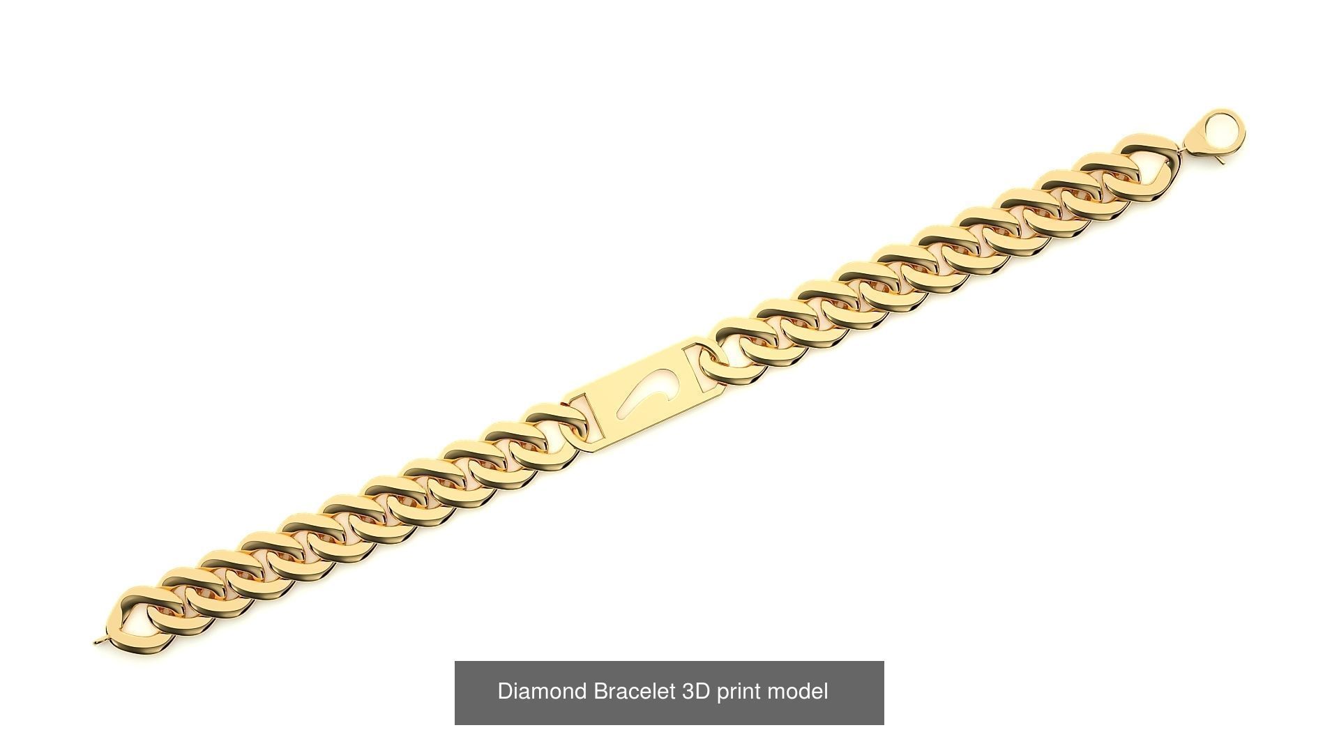 259 Chain Type Bracelets Mega Pack 3dm stl renders gemmap  3D Model Collection_134