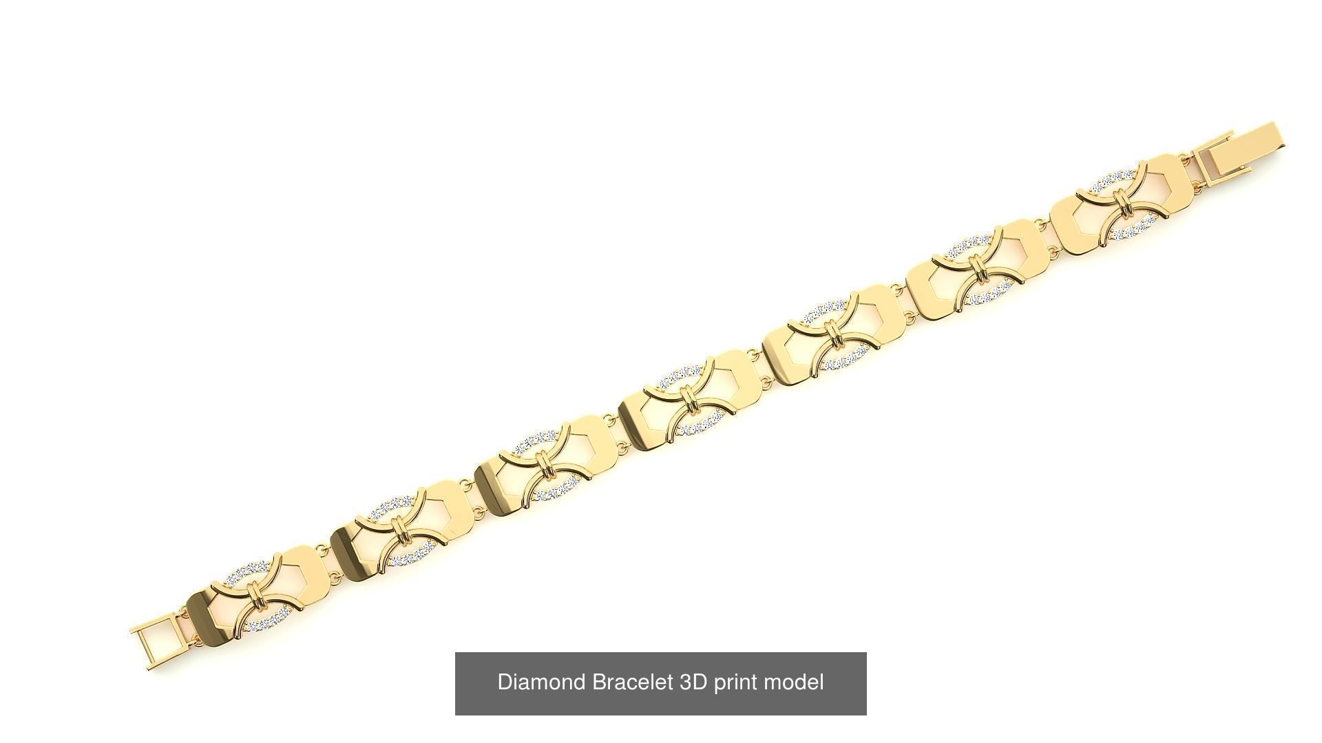 259 Chain Type Bracelets Mega Pack 3dm stl renders gemmap  3D Model Collection_28