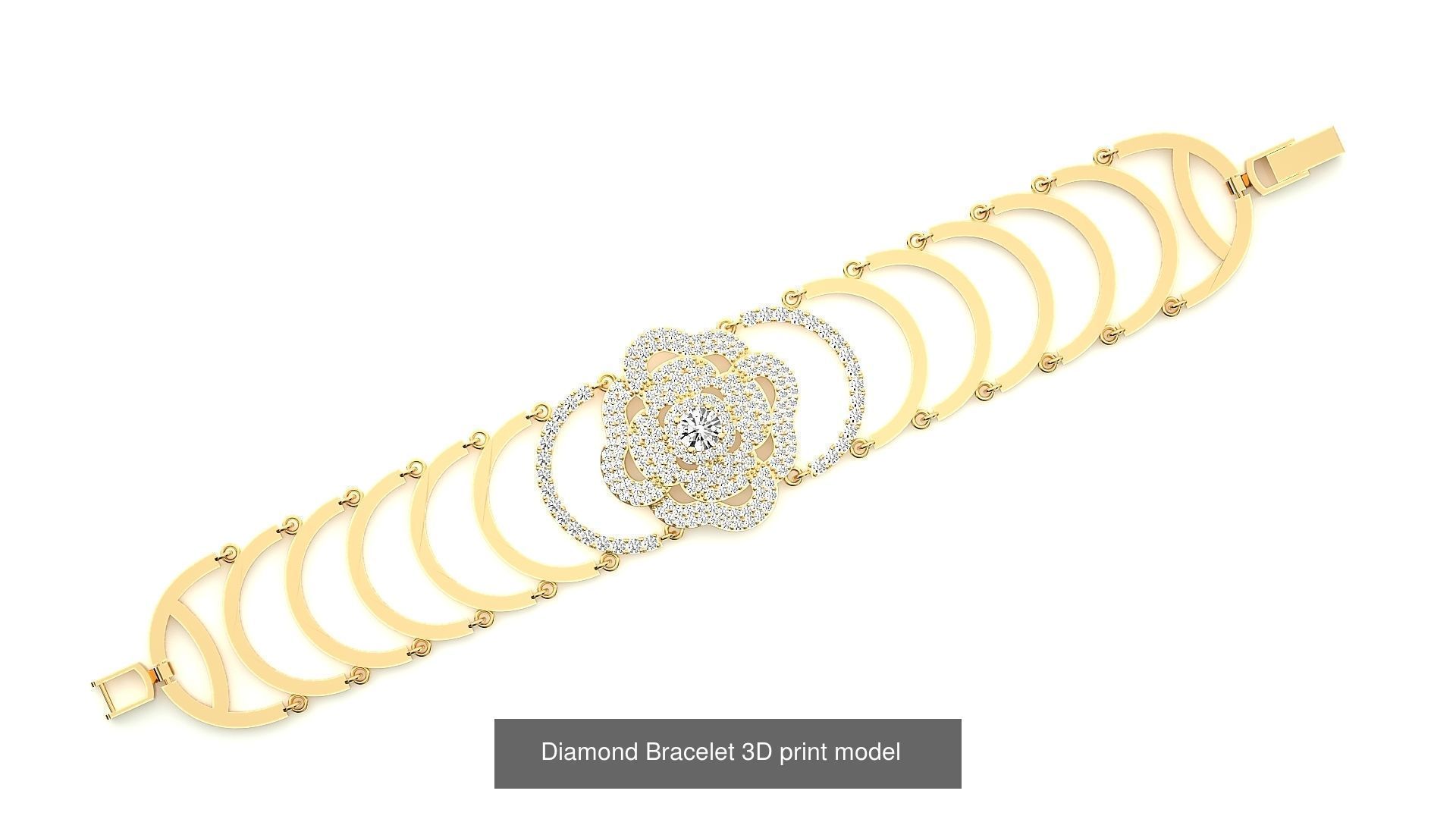 259 Chain Type Bracelets Mega Pack 3dm stl renders gemmap  3D Model Collection_160