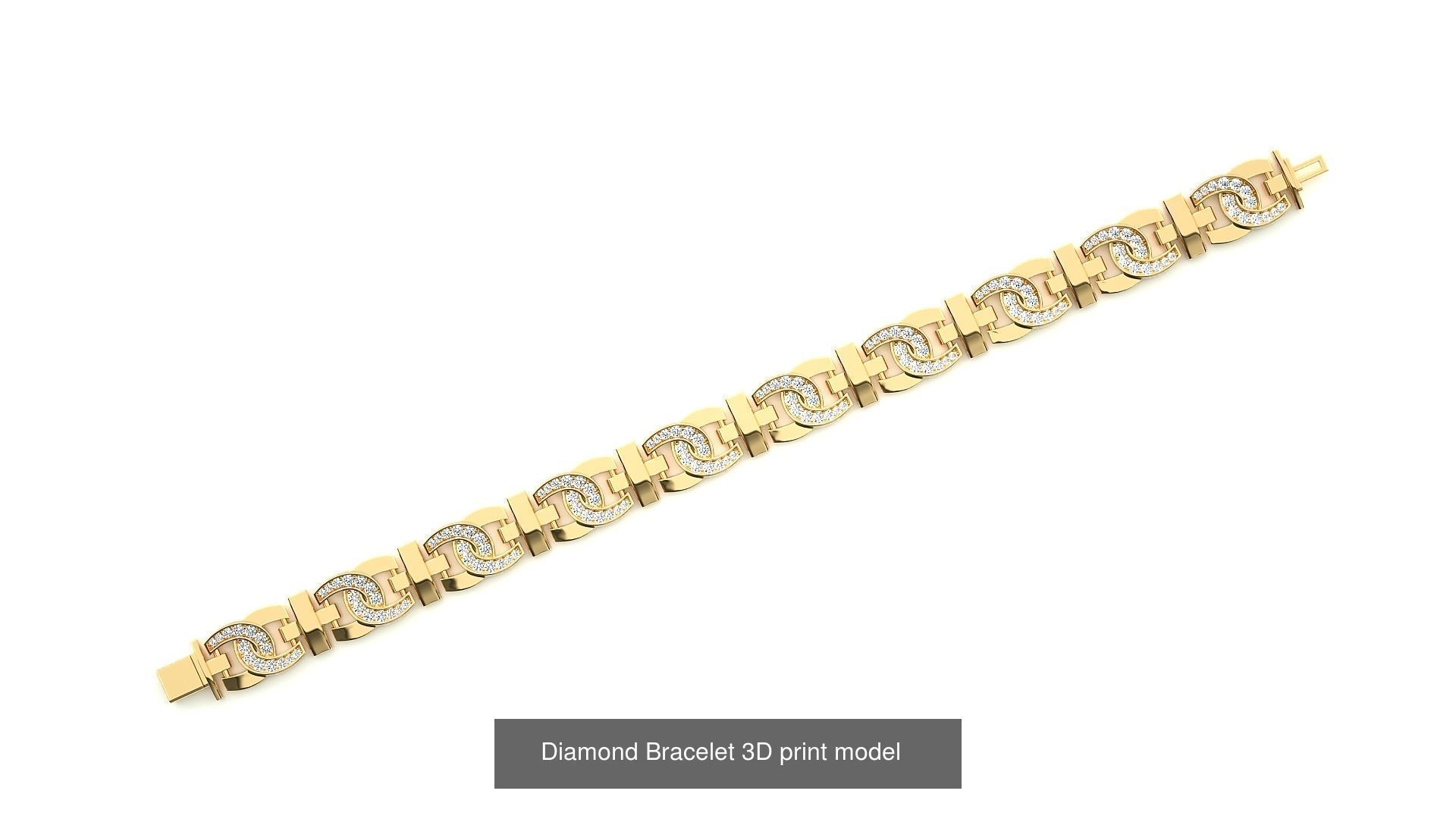 259 Chain Type Bracelets Mega Pack 3dm stl renders gemmap  3D Model Collection_137