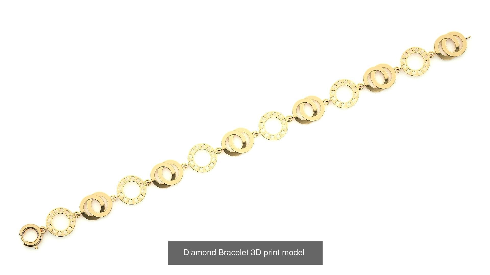 259 Chain Type Bracelets Mega Pack 3dm stl renders gemmap  3D Model Collection_123