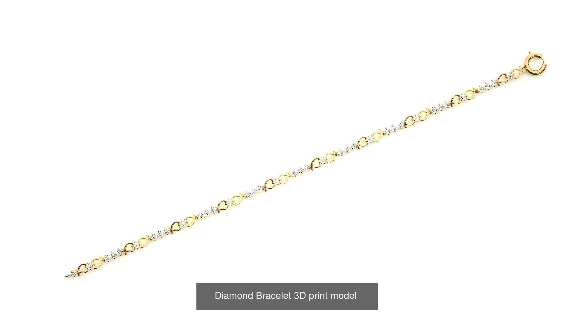 259 Chain Type Bracelets Mega Pack 3dm stl renders gemmap  3D Model Collection_77