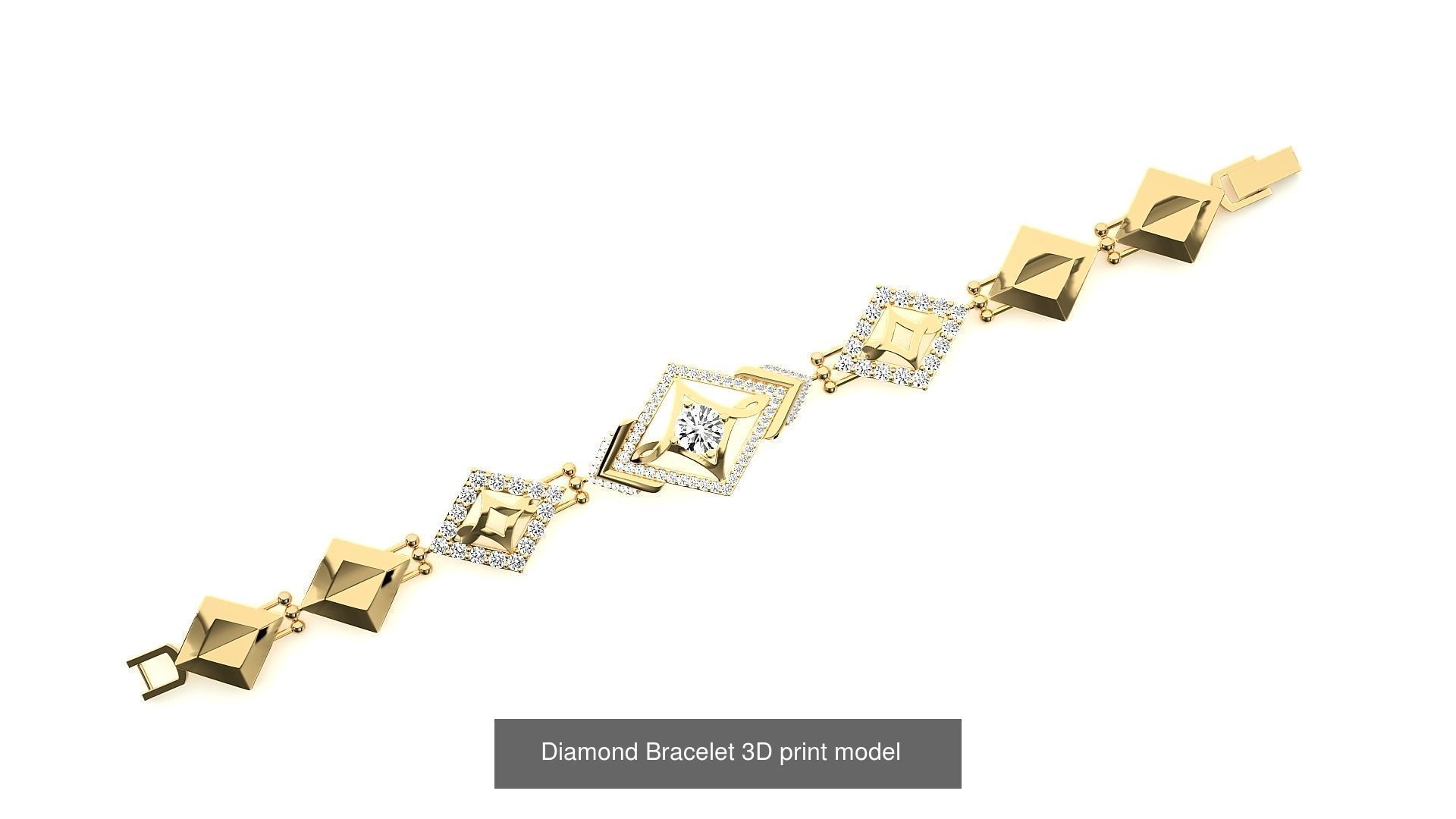 259 Chain Type Bracelets Mega Pack 3dm stl renders gemmap  3D Model Collection_166