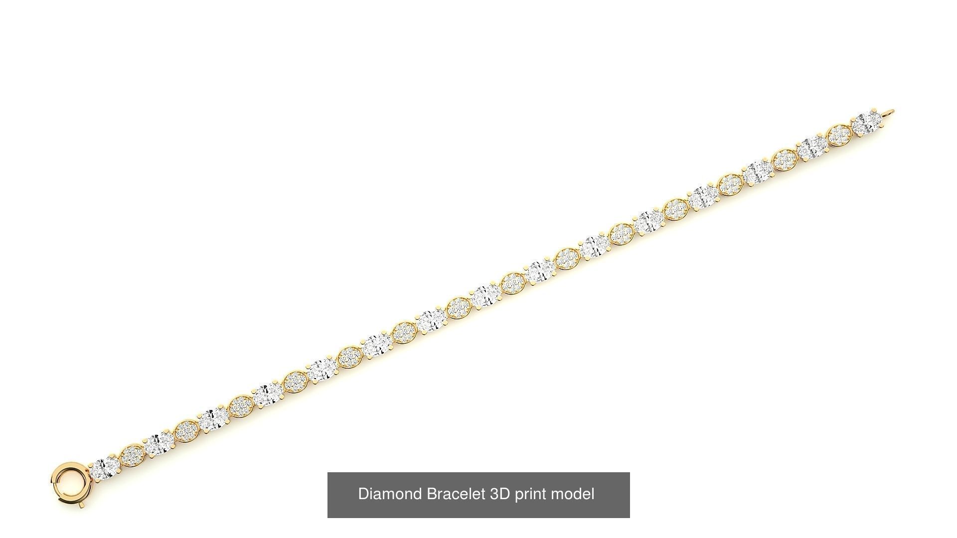 259 Chain Type Bracelets Mega Pack 3dm stl renders gemmap  3D Model Collection_79