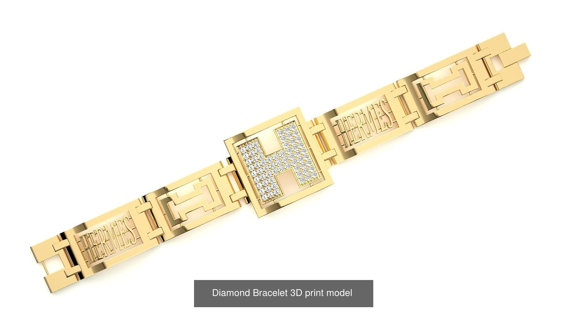 259 Chain Type Bracelets Mega Pack 3dm stl renders gemmap  3D Model Collection_91