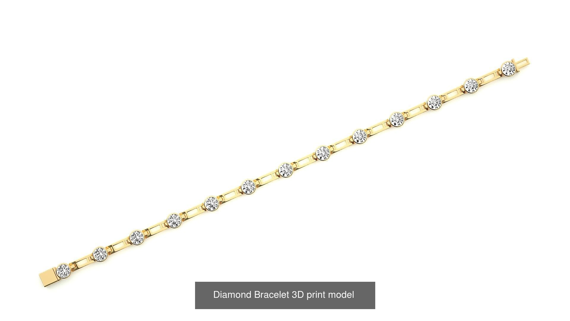 259 Chain Type Bracelets Mega Pack 3dm stl renders gemmap  3D Model Collection_84