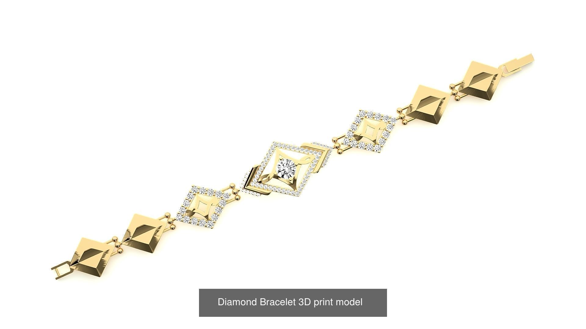 259 Chain Type Bracelets Mega Pack 3dm stl renders gemmap  3D Model Collection_170