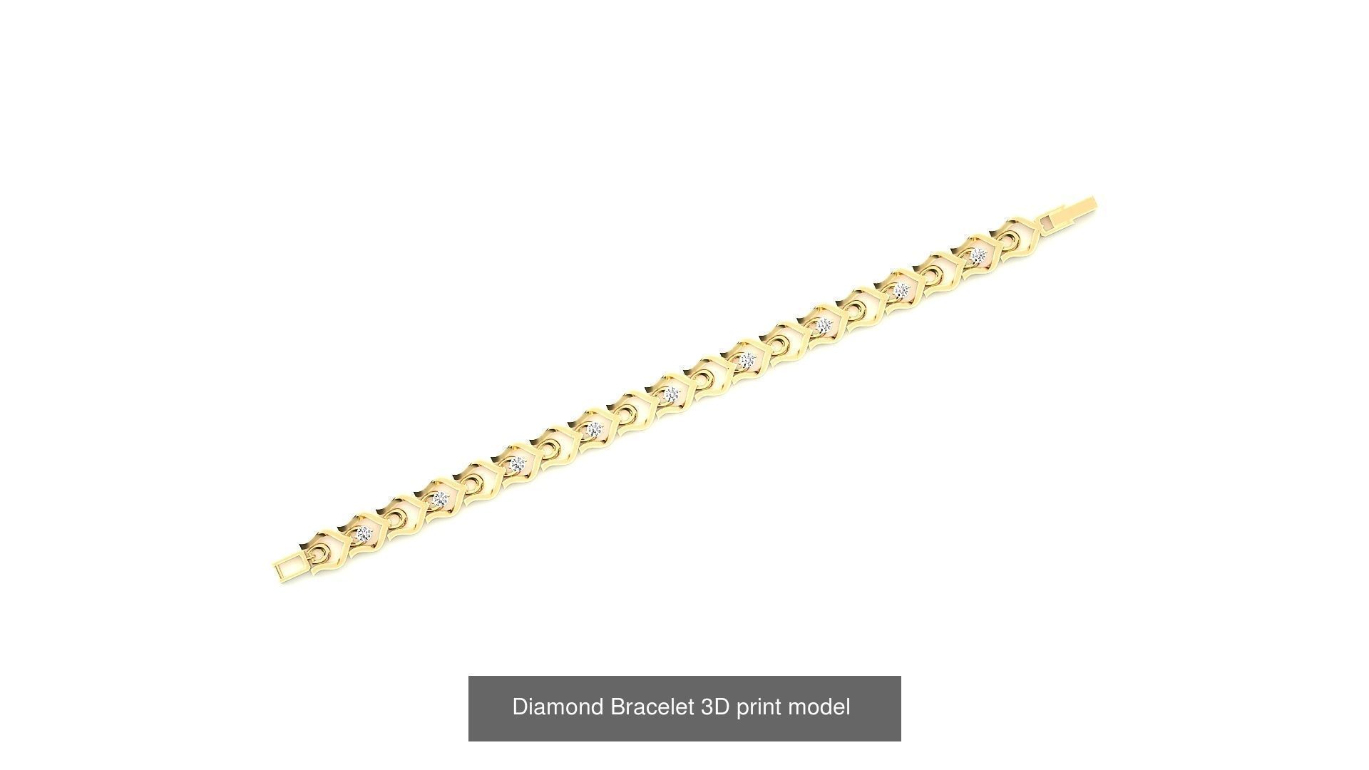 259 Chain Type Bracelets Mega Pack 3dm stl renders gemmap  3D Model Collection_54