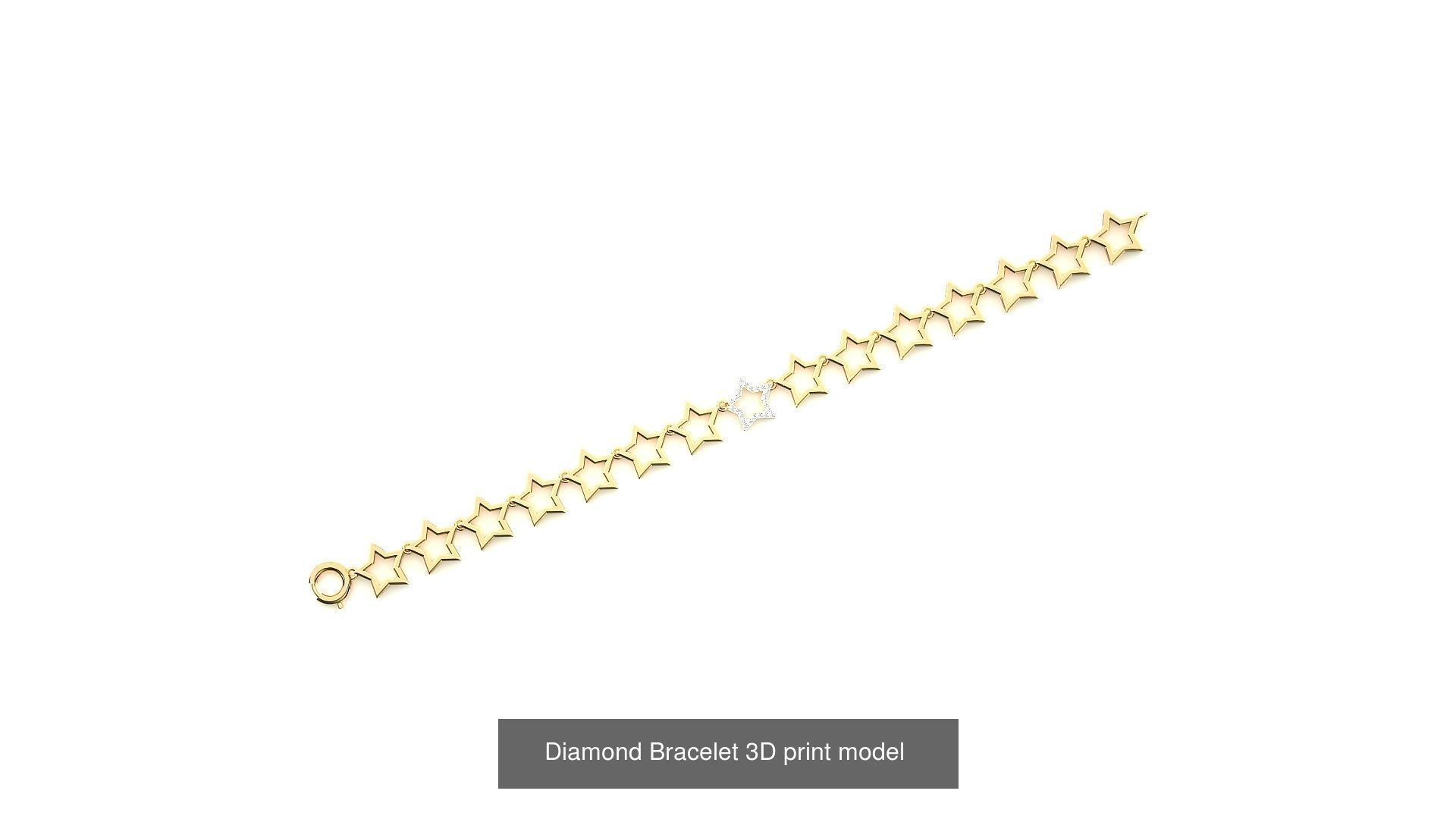 259 Chain Type Bracelets Mega Pack 3dm stl renders gemmap  3D Model Collection_191