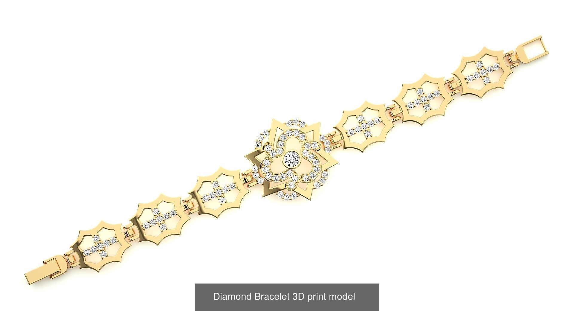 259 Chain Type Bracelets Mega Pack 3dm stl renders gemmap  3D Model Collection_94