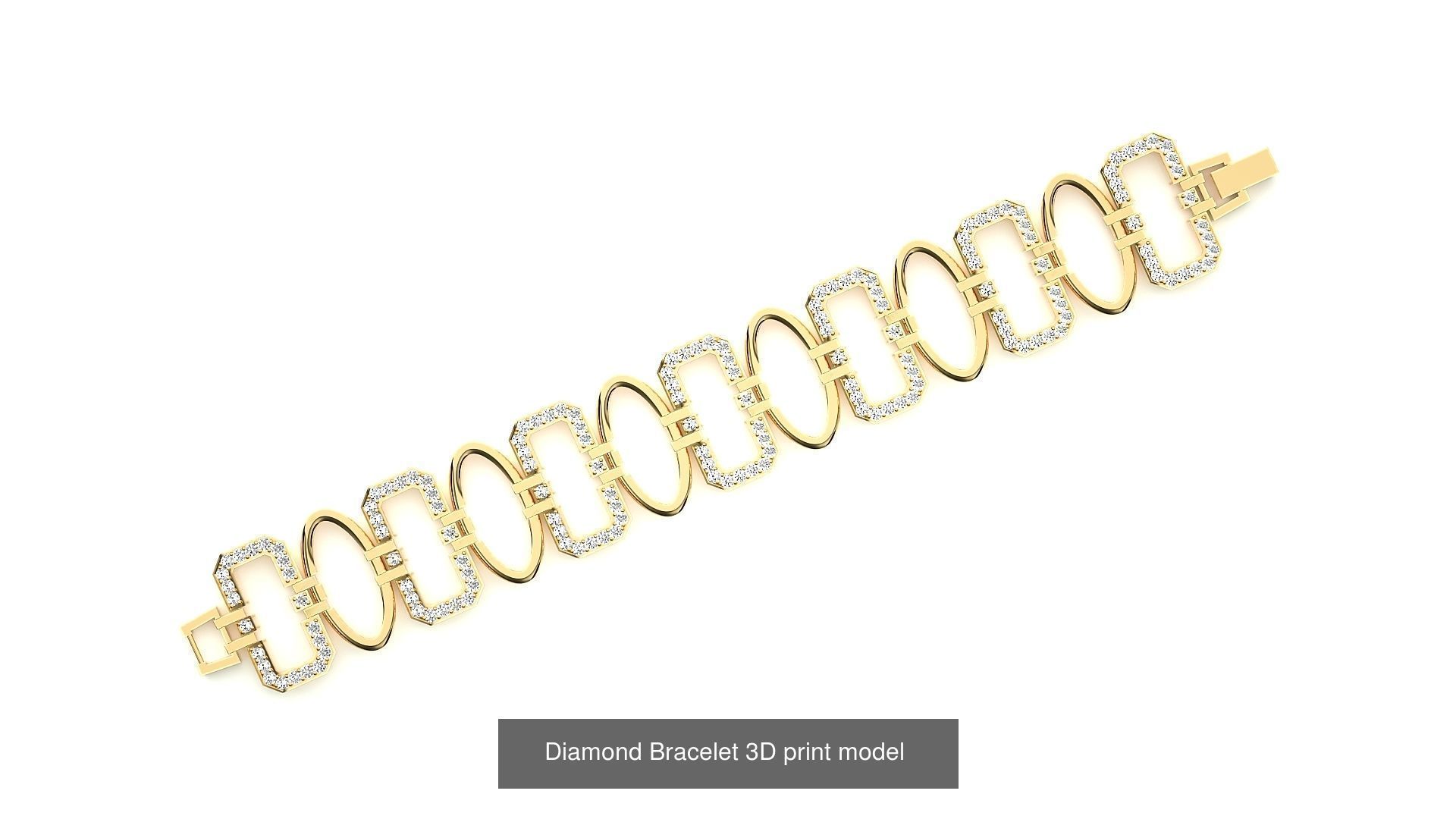 259 Chain Type Bracelets Mega Pack 3dm stl renders gemmap  3D Model Collection_38