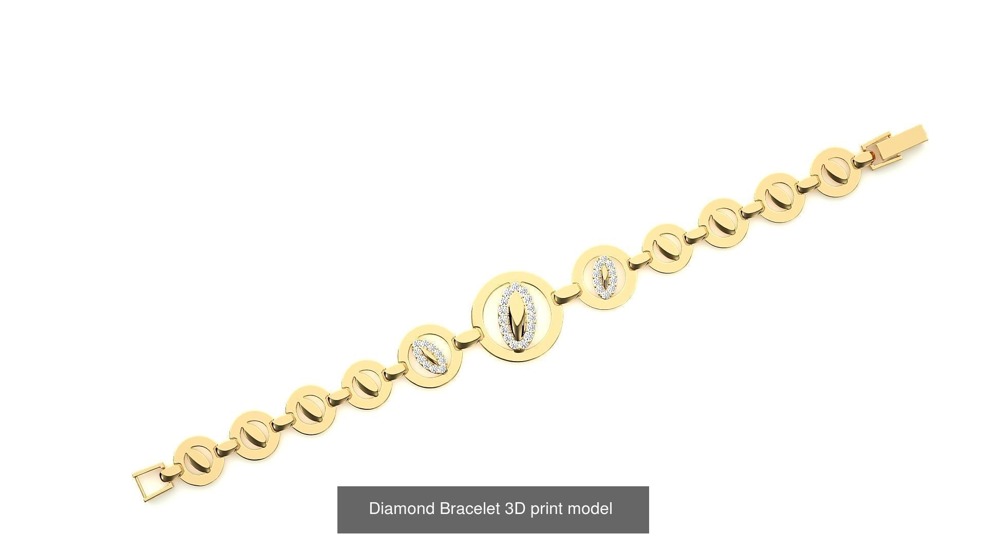 259 Chain Type Bracelets Mega Pack 3dm stl renders gemmap  3D Model Collection_182