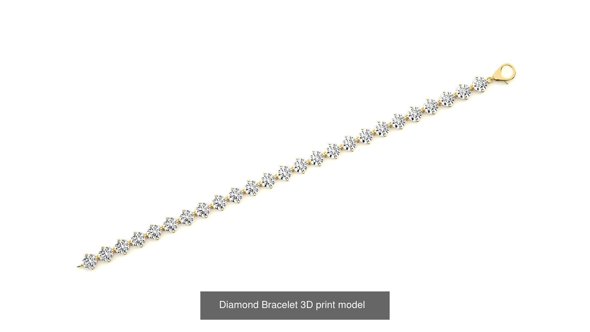 259 Chain Type Bracelets Mega Pack 3dm stl renders gemmap  3D Model Collection_150