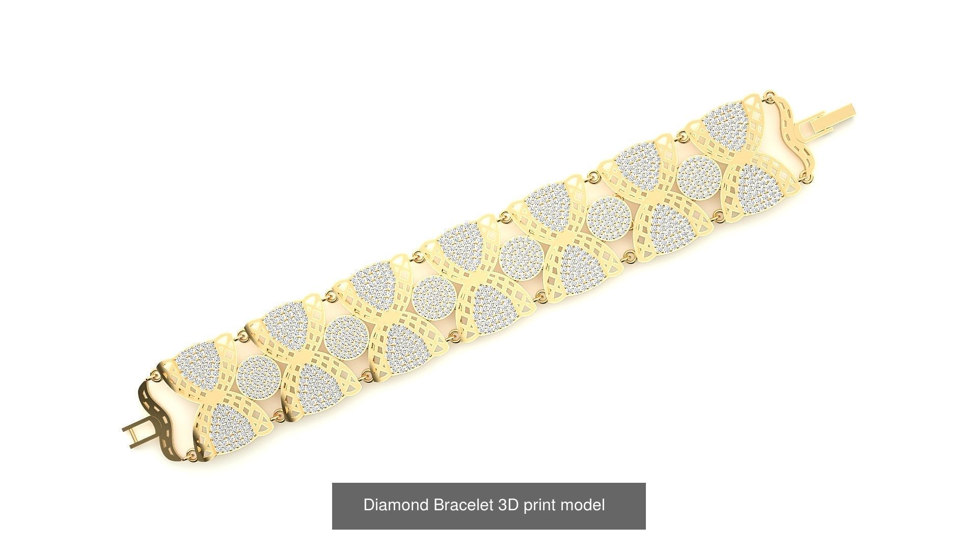 259 Chain Type Bracelets Mega Pack 3dm stl renders gemmap  3D Model Collection_156