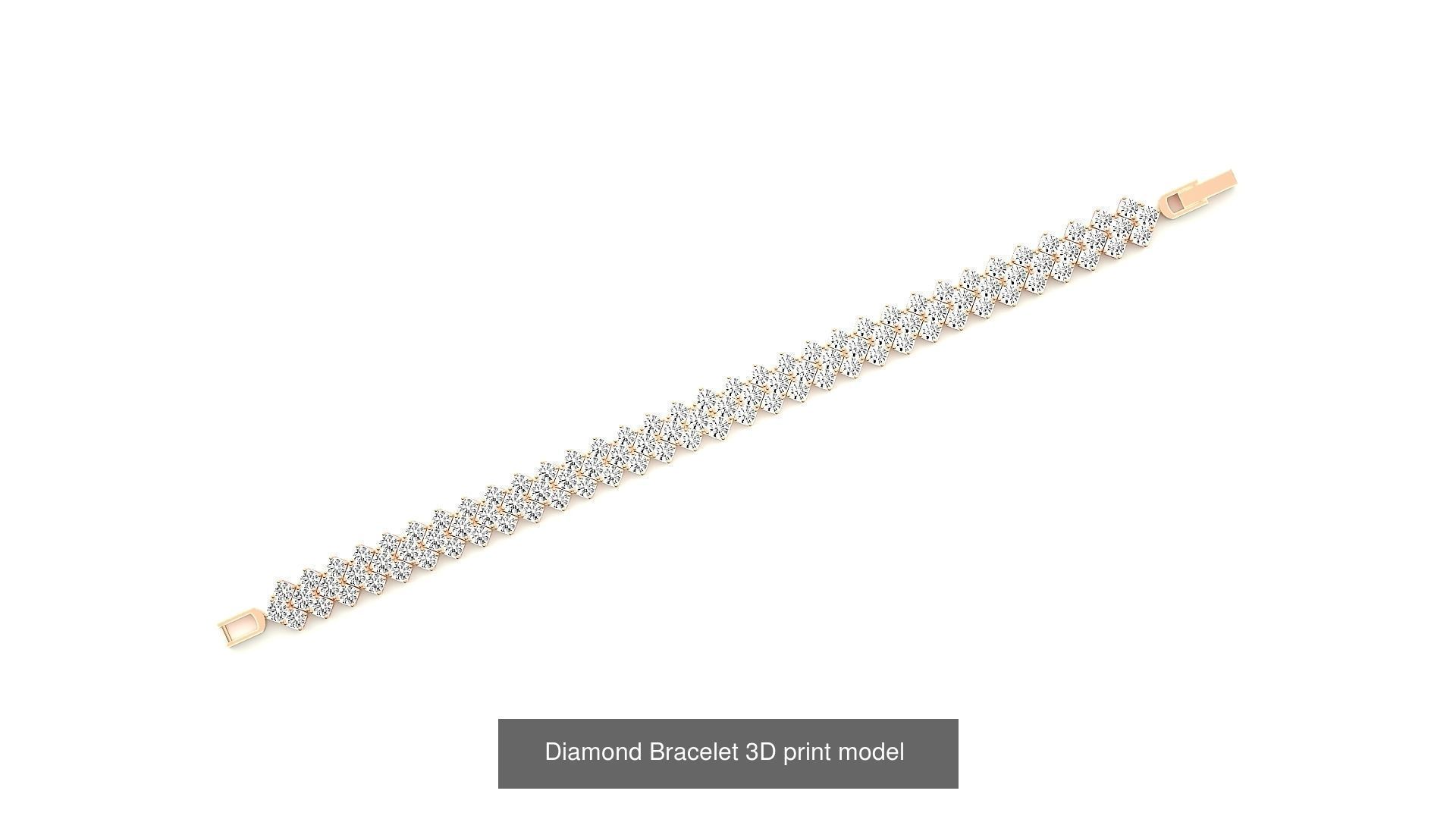 259 Chain Type Bracelets Mega Pack 3dm stl renders gemmap  3D Model Collection_151