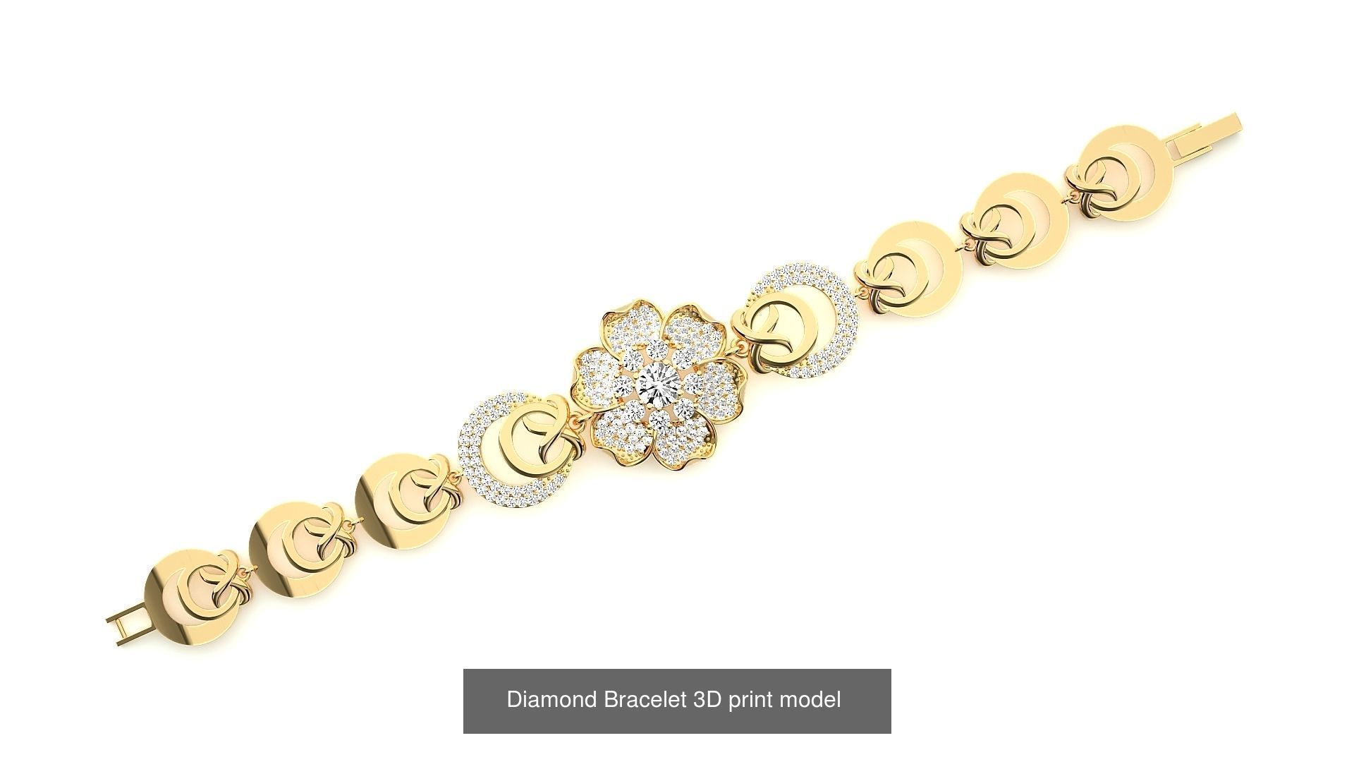 259 Chain Type Bracelets Mega Pack 3dm stl renders gemmap  3D Model Collection_45