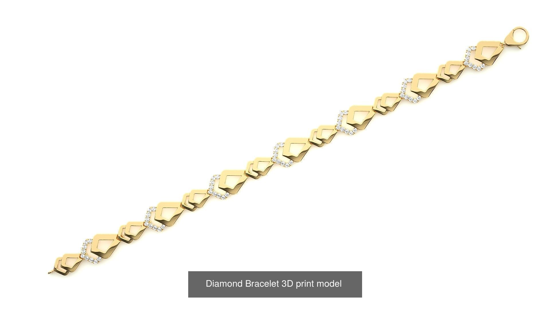 259 Chain Type Bracelets Mega Pack 3dm stl renders gemmap  3D Model Collection_185